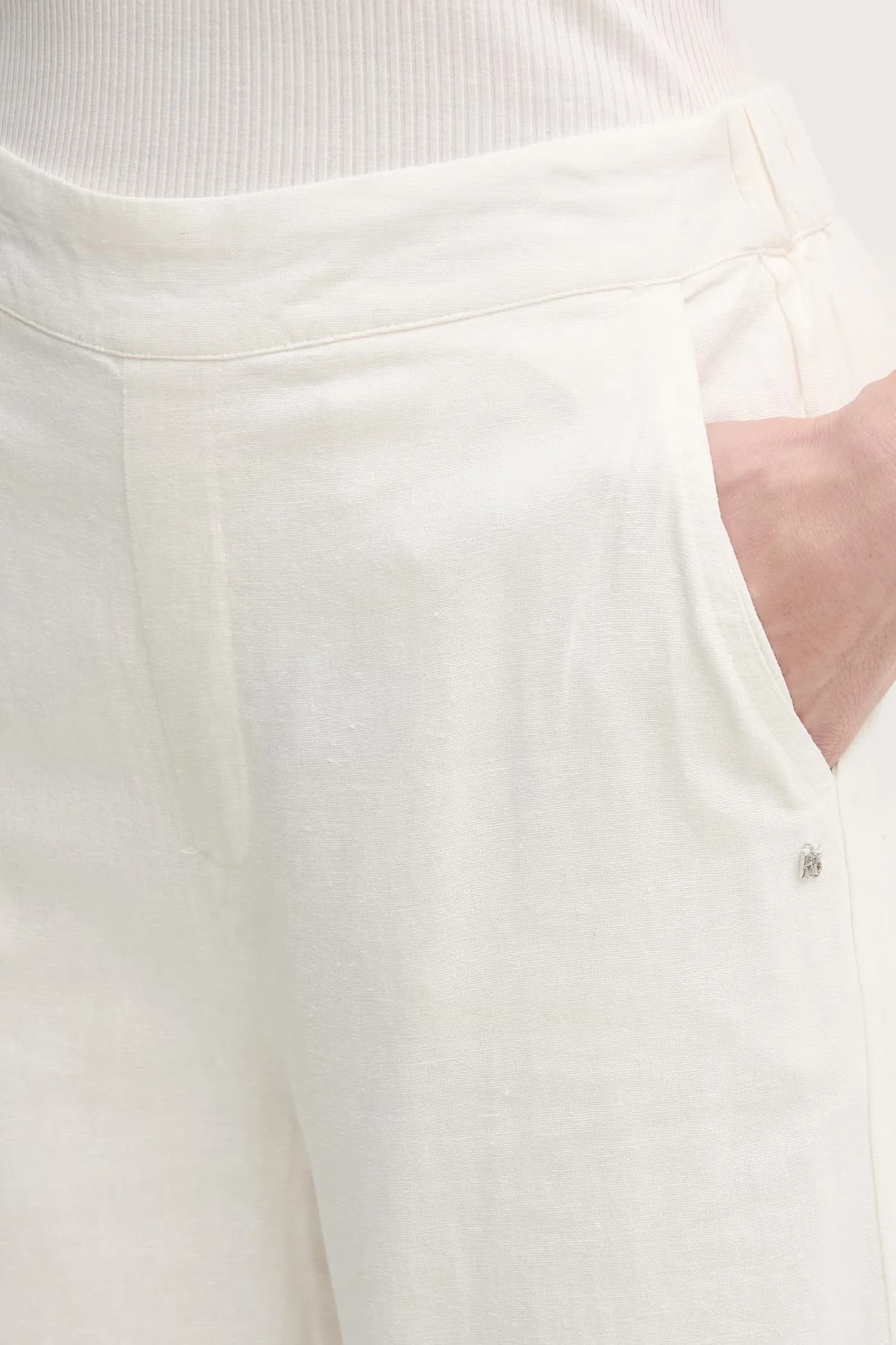 Брюки с льном - фото 4