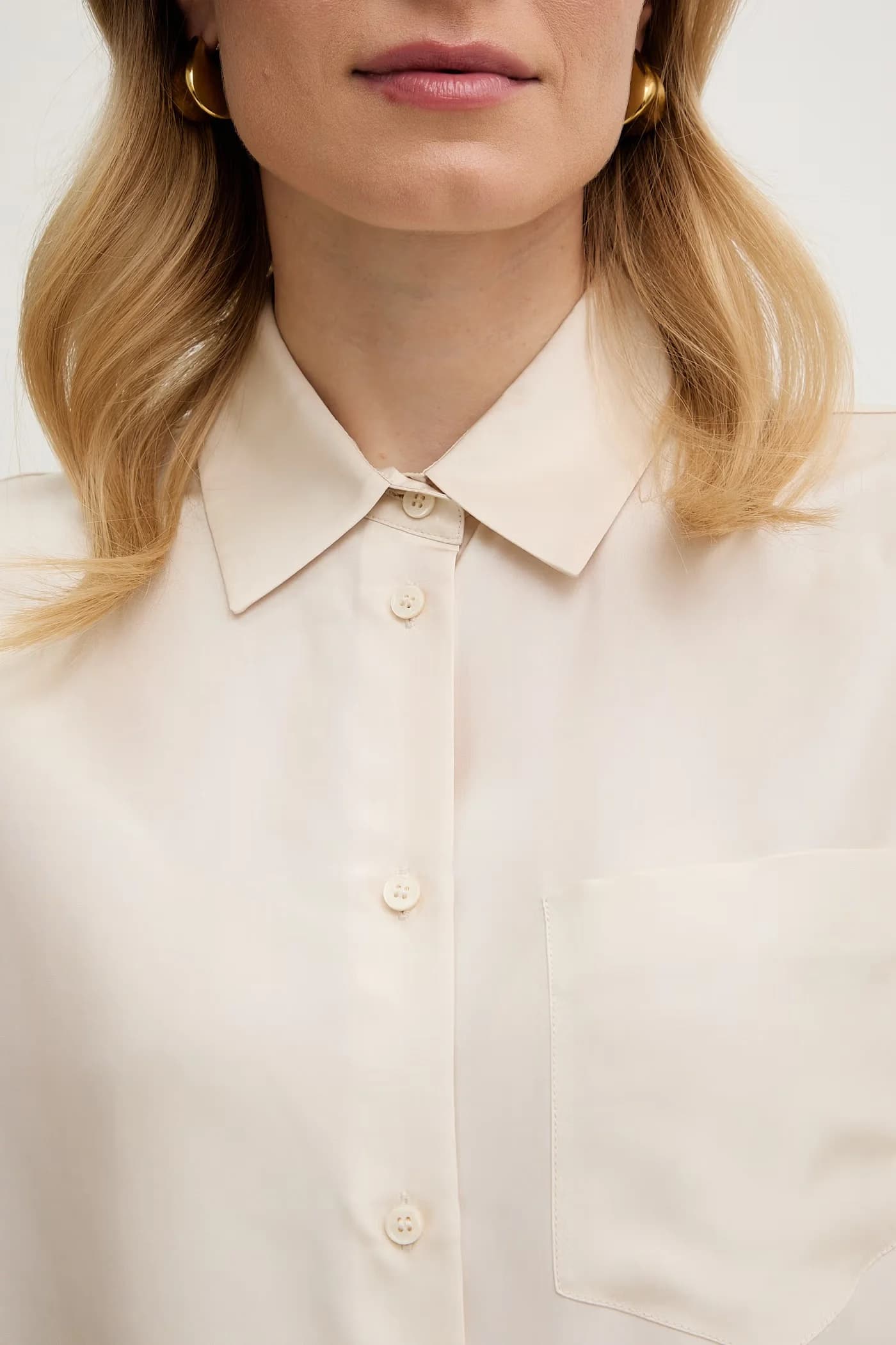 EBBRI женская шелковая рубашка - фото 5