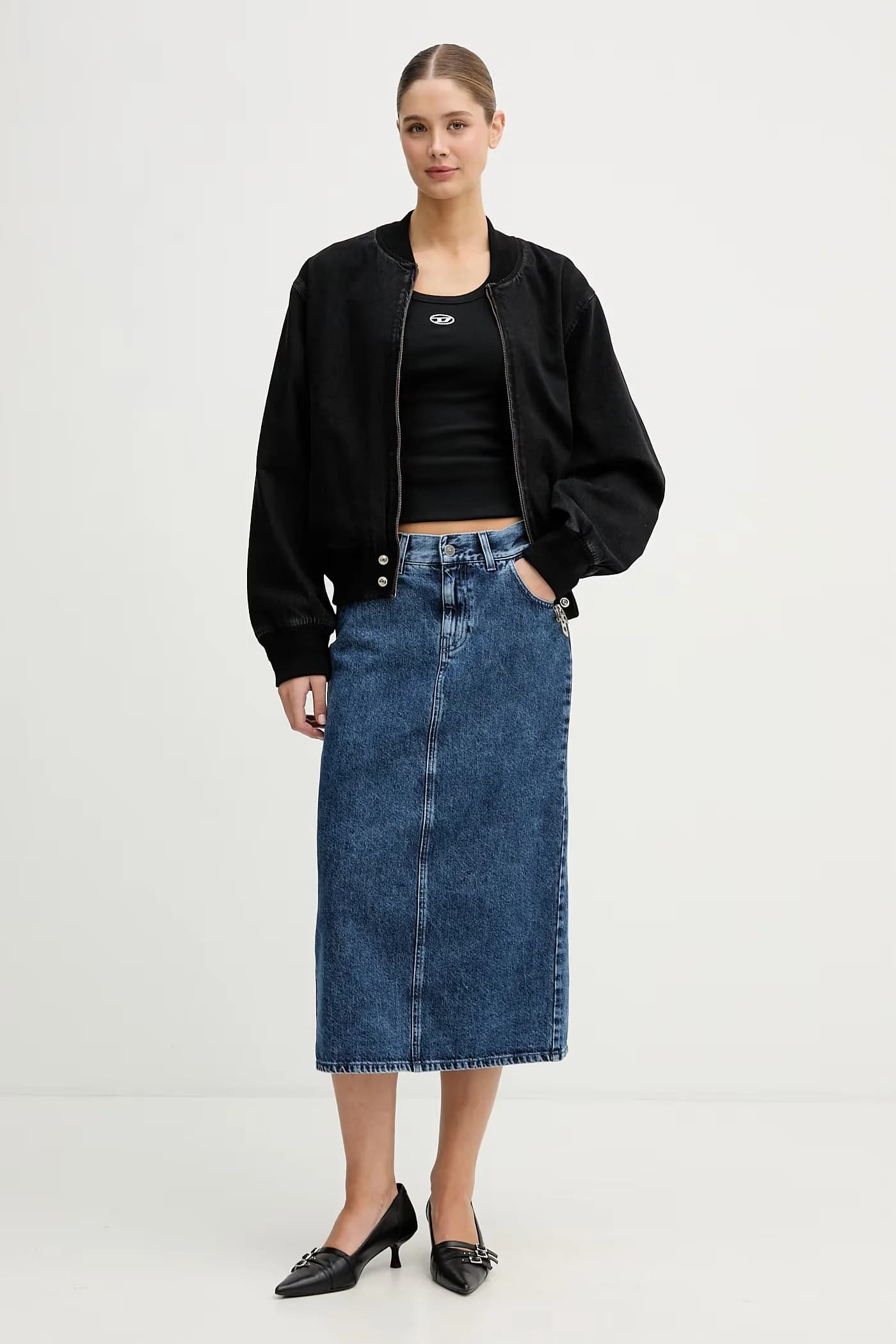 Джинсовый бомбер D-GUZ - фото 2