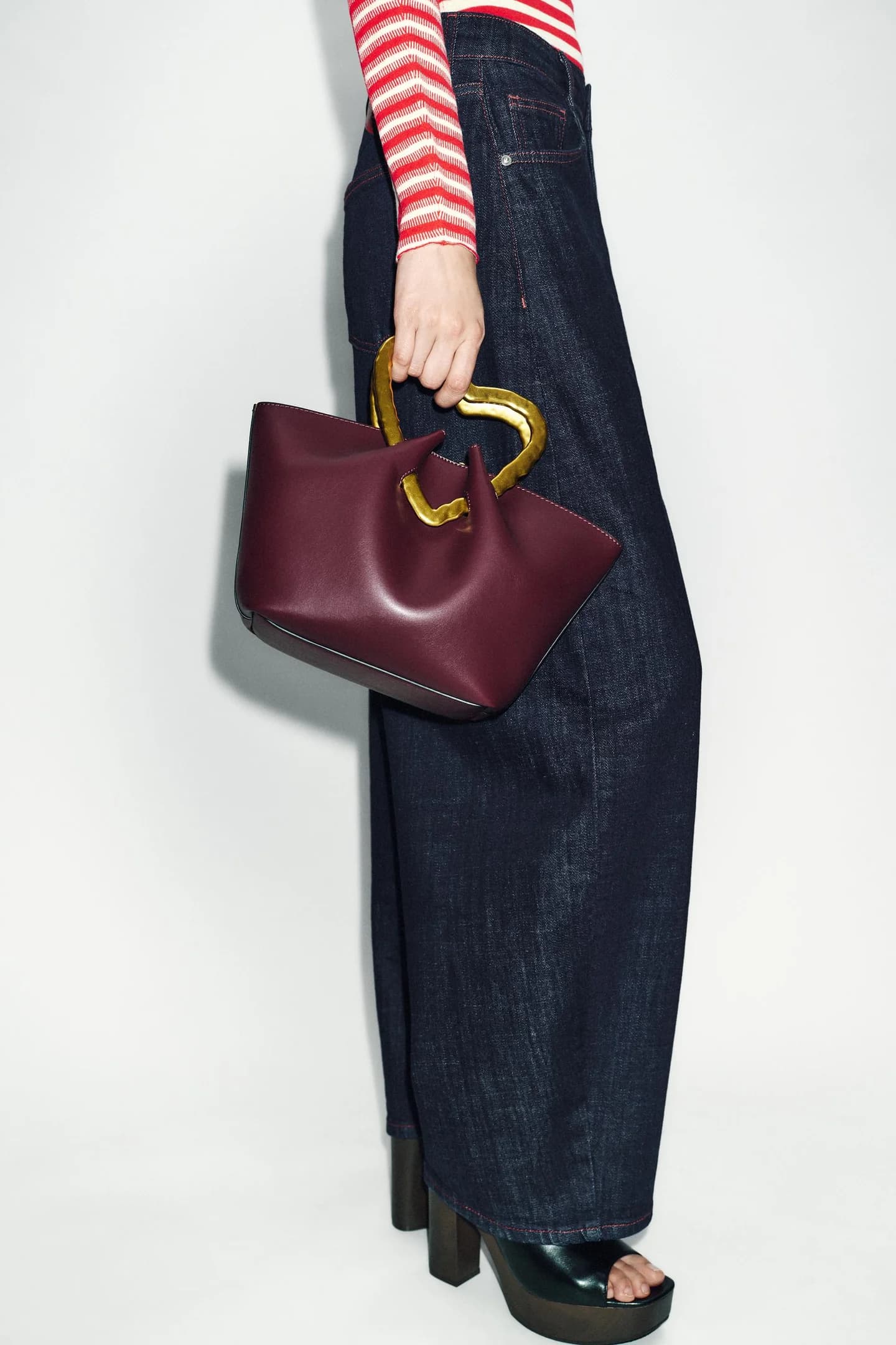 СУМКА С МЕТАЛЛИЧЕСКОЙ РУЧКОЙ - фото 2