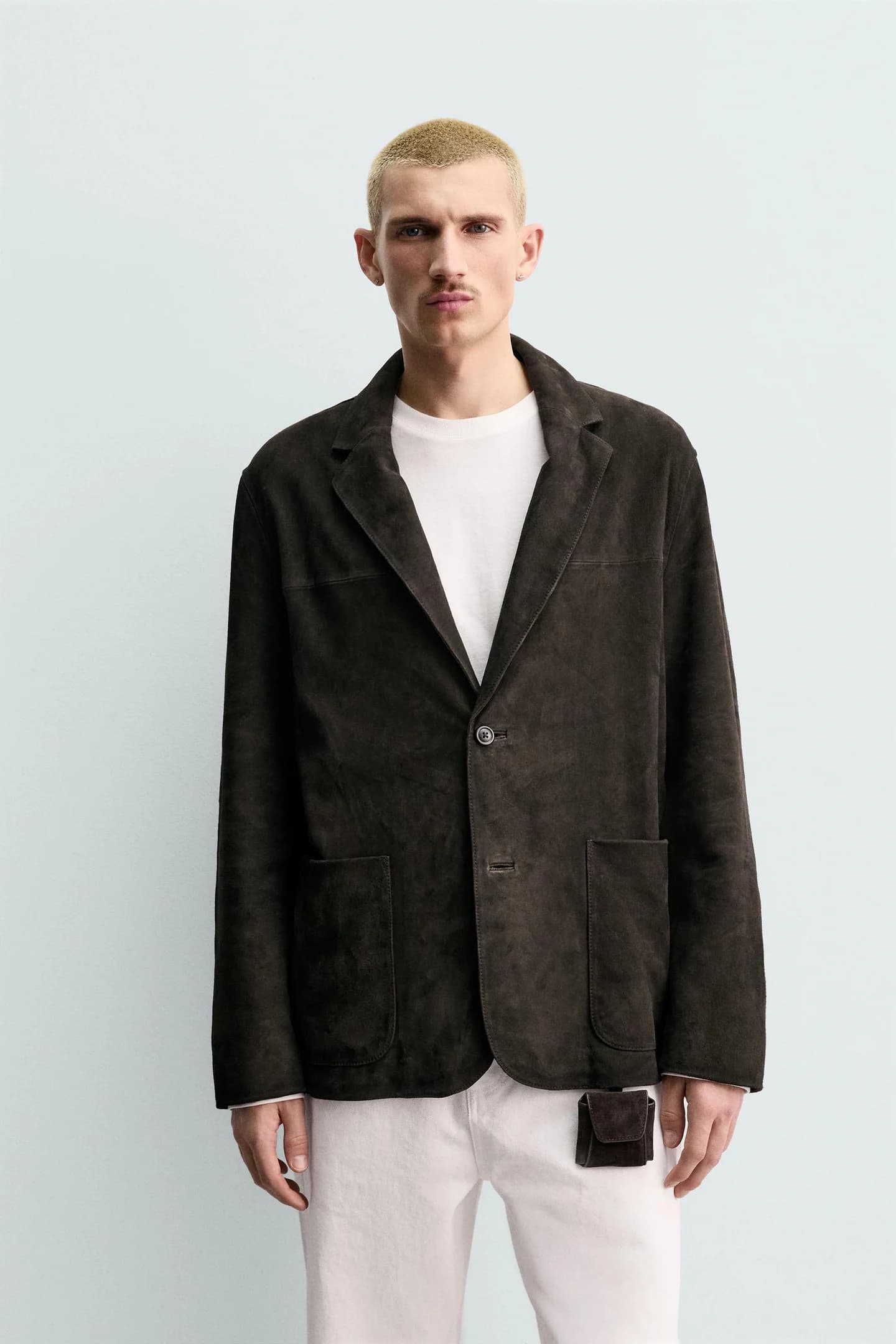 ПИДЖАК ИЗ ЗАМШИ СВОБОДНОГО КРАЯ - фото 2