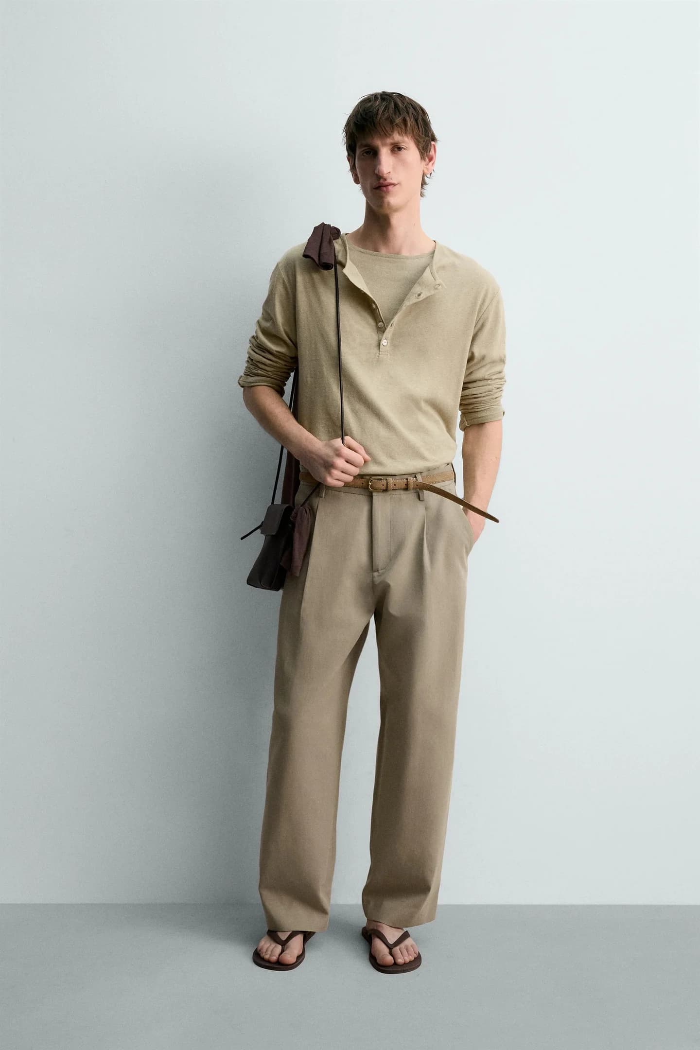 БРЮКИ ПРЯМОГО КРЮКА С ПУРТАМИ, ОГРАНИЧЕННАЯ ВЫПУСК - фото 3