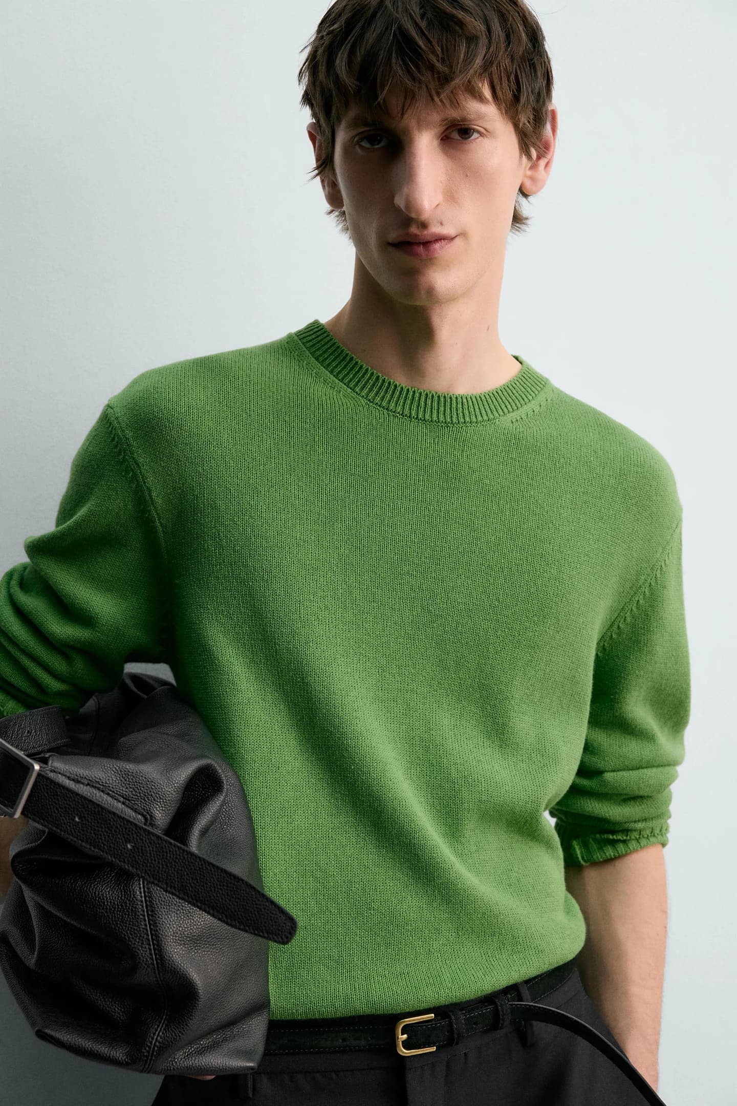 ТРИКОТАЖНЫЙ СВИТЕР ИЗ ХЛОПКА И ЛЬНА