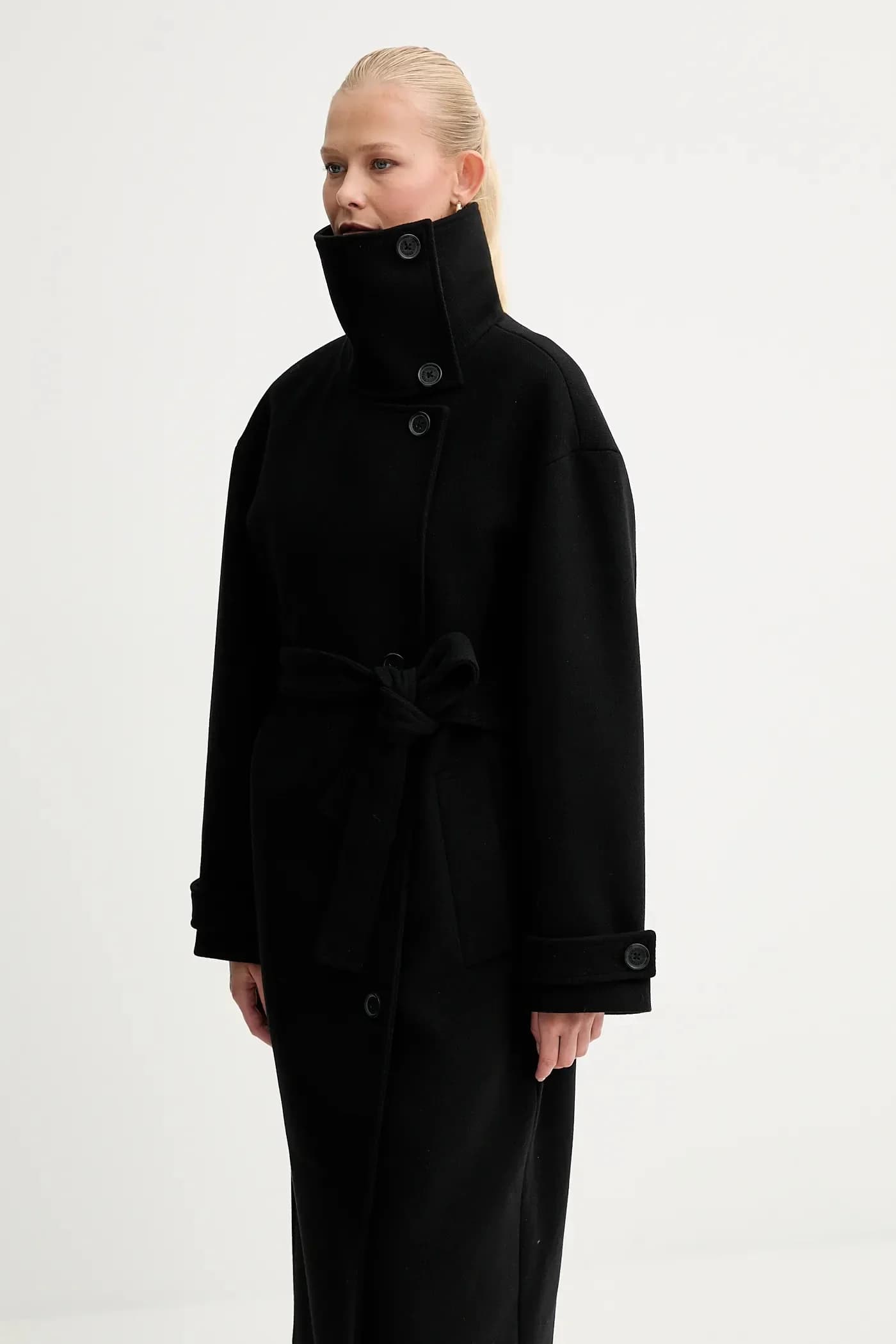 Пальто с добавлением шерсти - фото 4