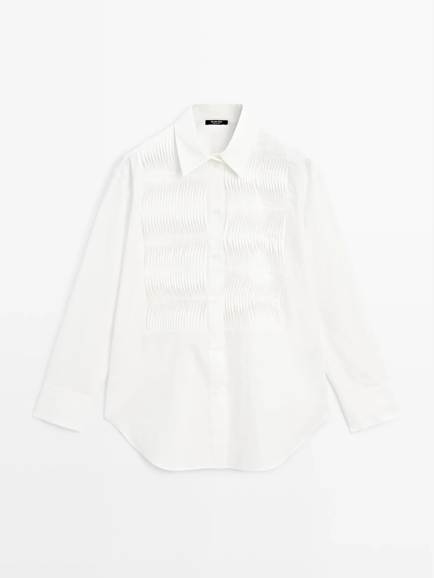 Рубашка из 100% хлопка с декоративной кокеткой. - фото 2