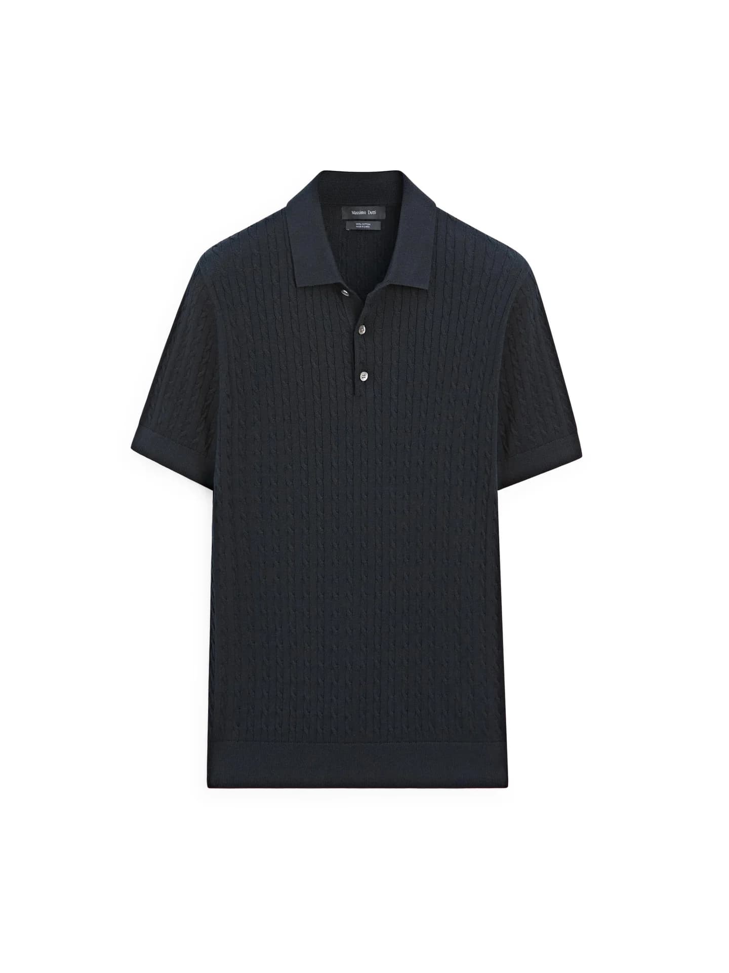 Рубашка-поло из 100% хлопка жгутового переплетения. - фото 7