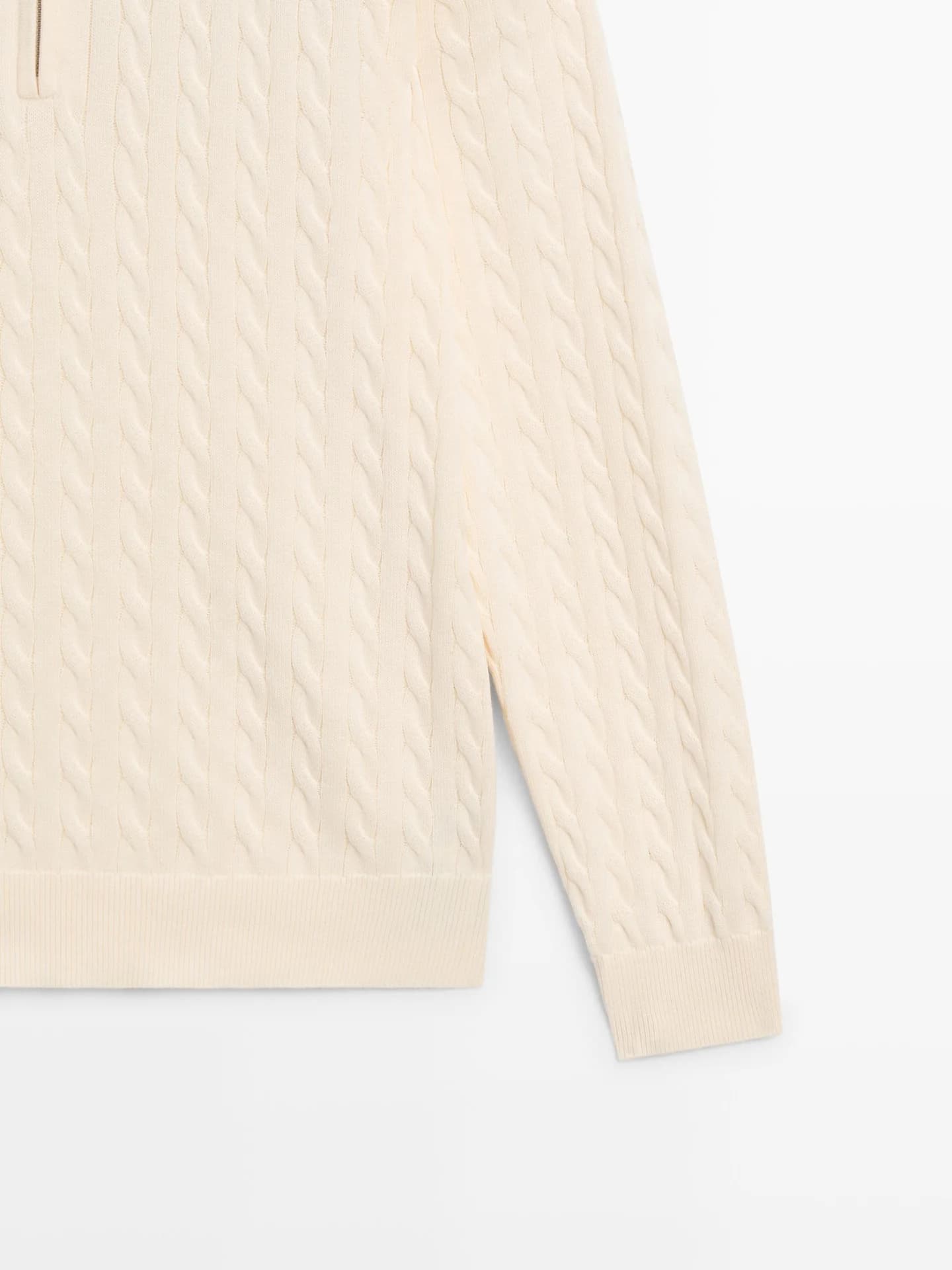 Вязаный свитер с водолазкой и молнией. - фото 5