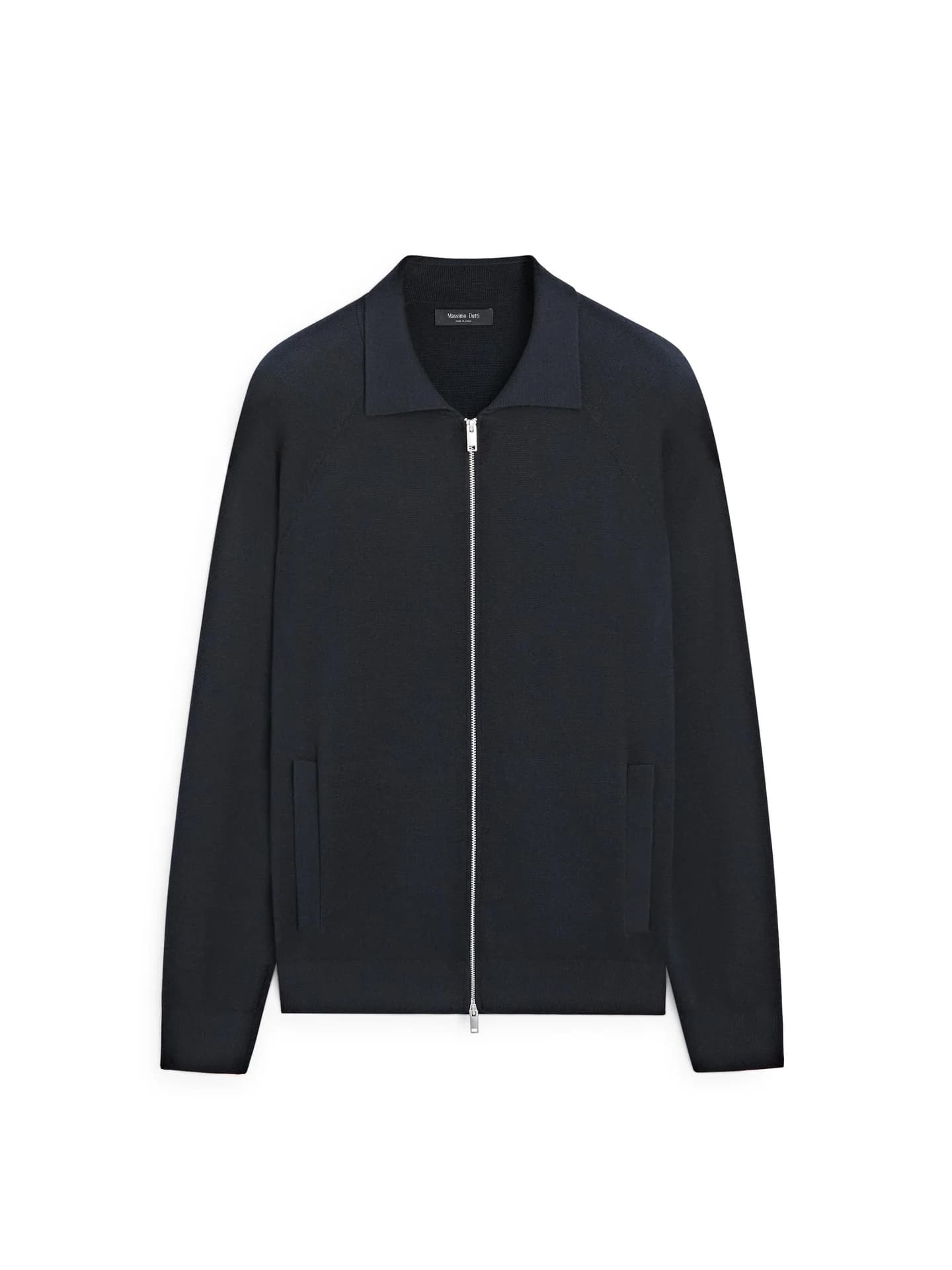 Вязаный кардиган из смесового хлопка на молнии. - фото 2