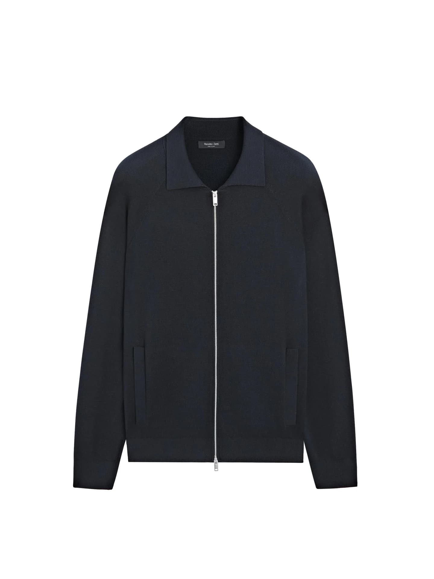 Вязаный кардиган из смесового хлопка на молнии. - фото 3