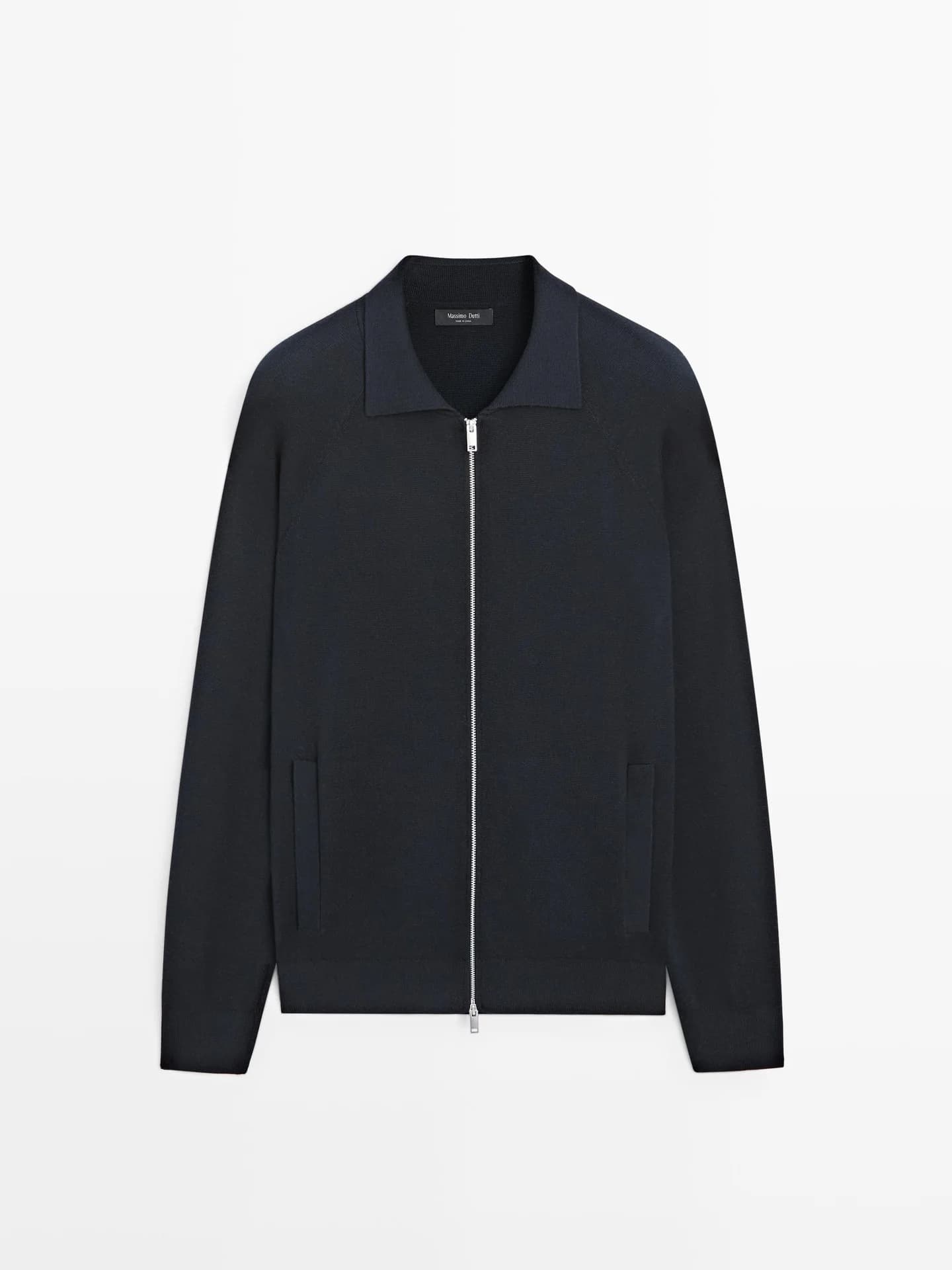 Вязаный кардиган из смесового хлопка на молнии. - фото 7