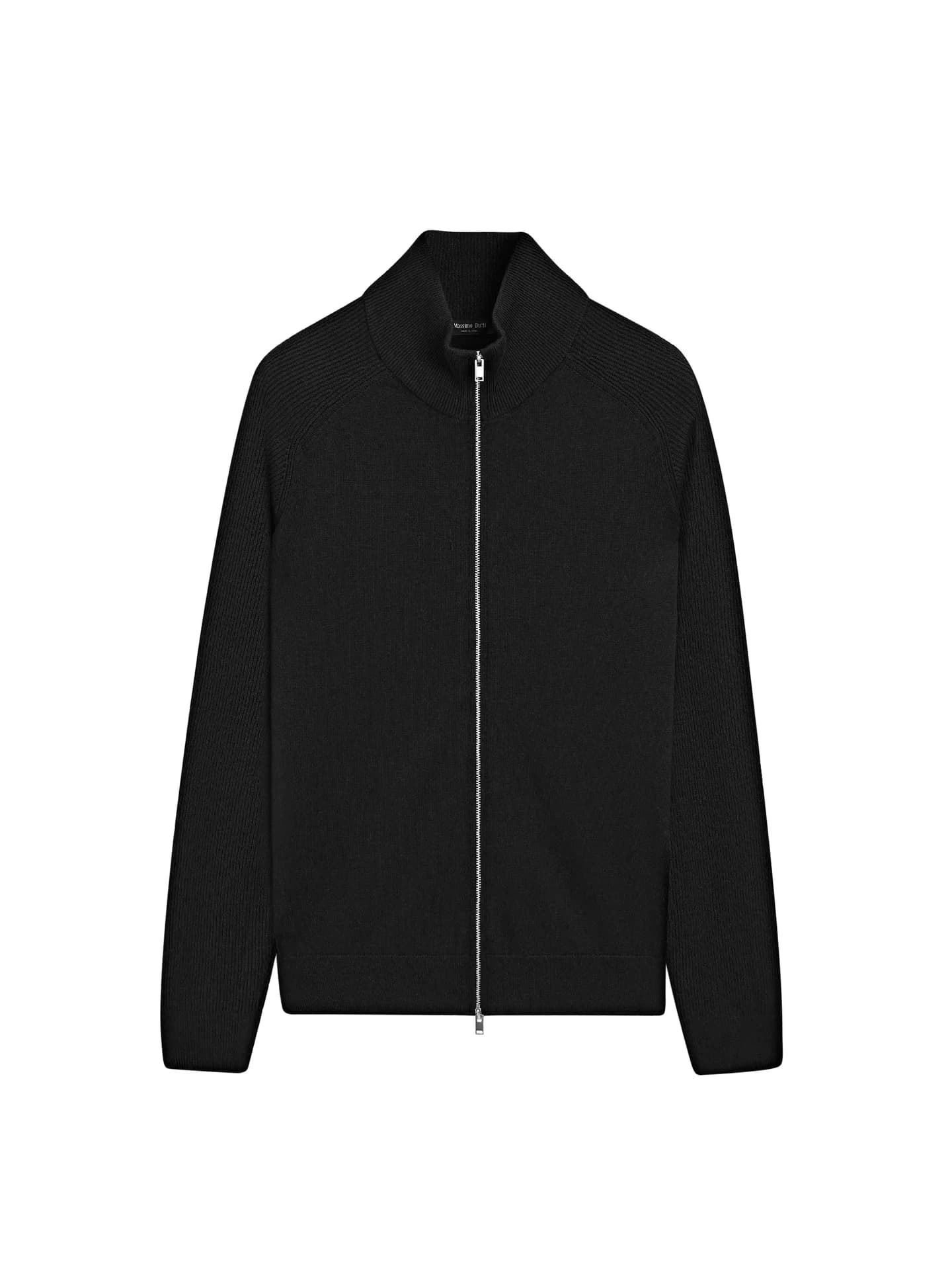 Вязаный кардиган из смесового хлопка с рукавами реглан. - фото 4