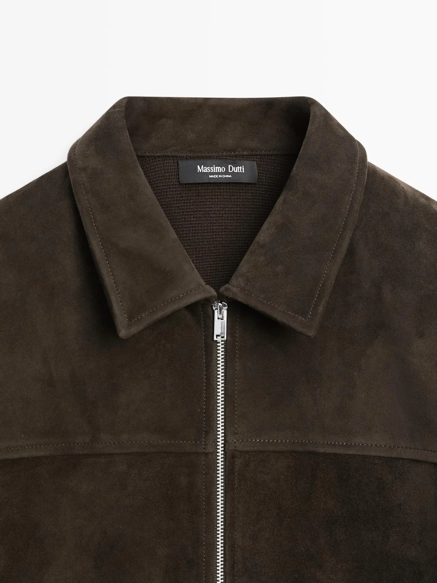 Куртка из хлопка в сочетании с кожей. - фото 6