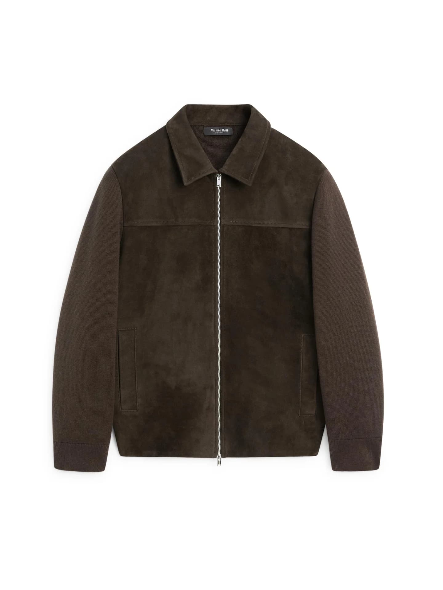 Куртка из хлопка в сочетании с кожей. - фото 7