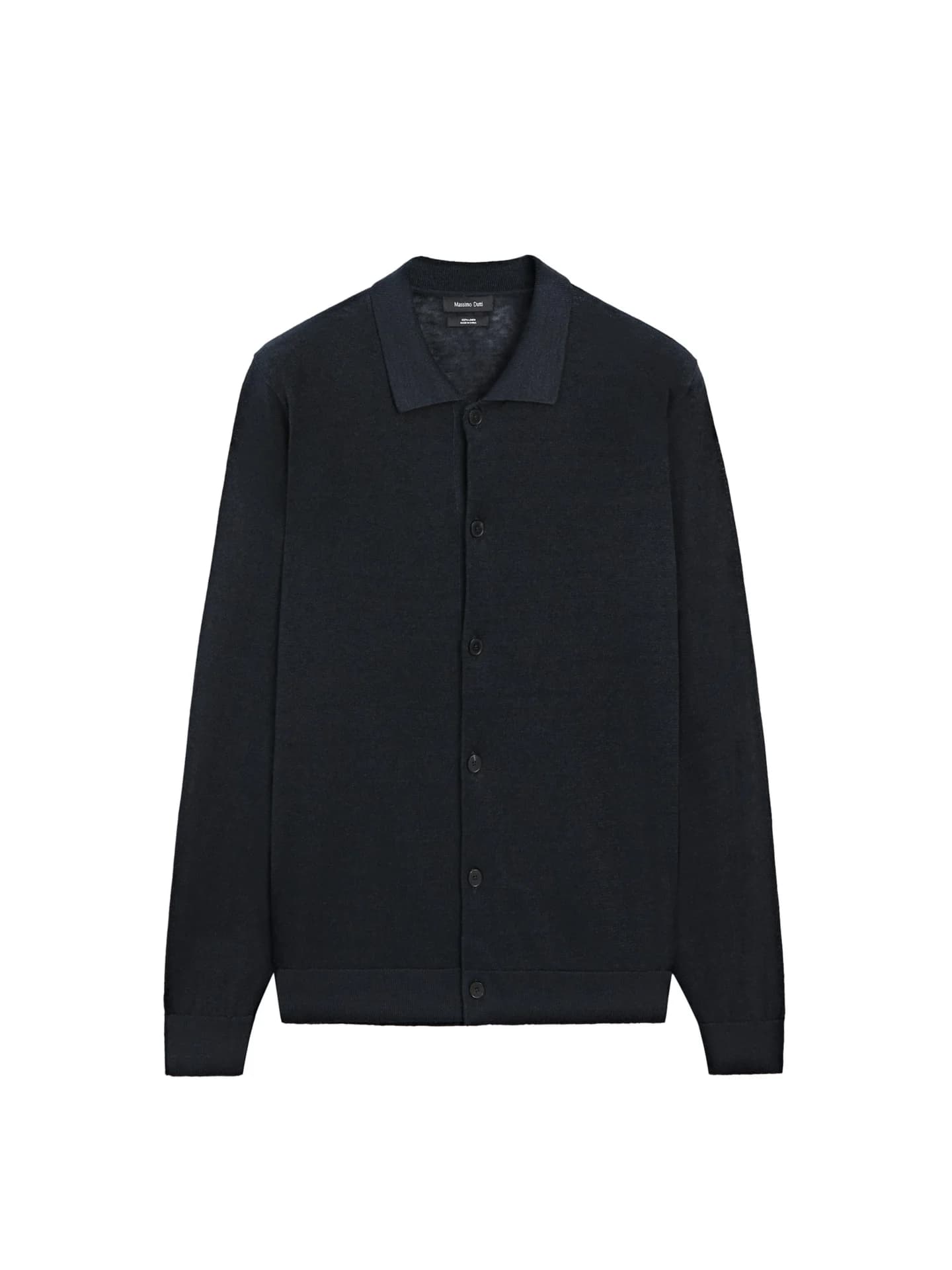 Вязаный льняной кардиган на пуговицах. - фото 13