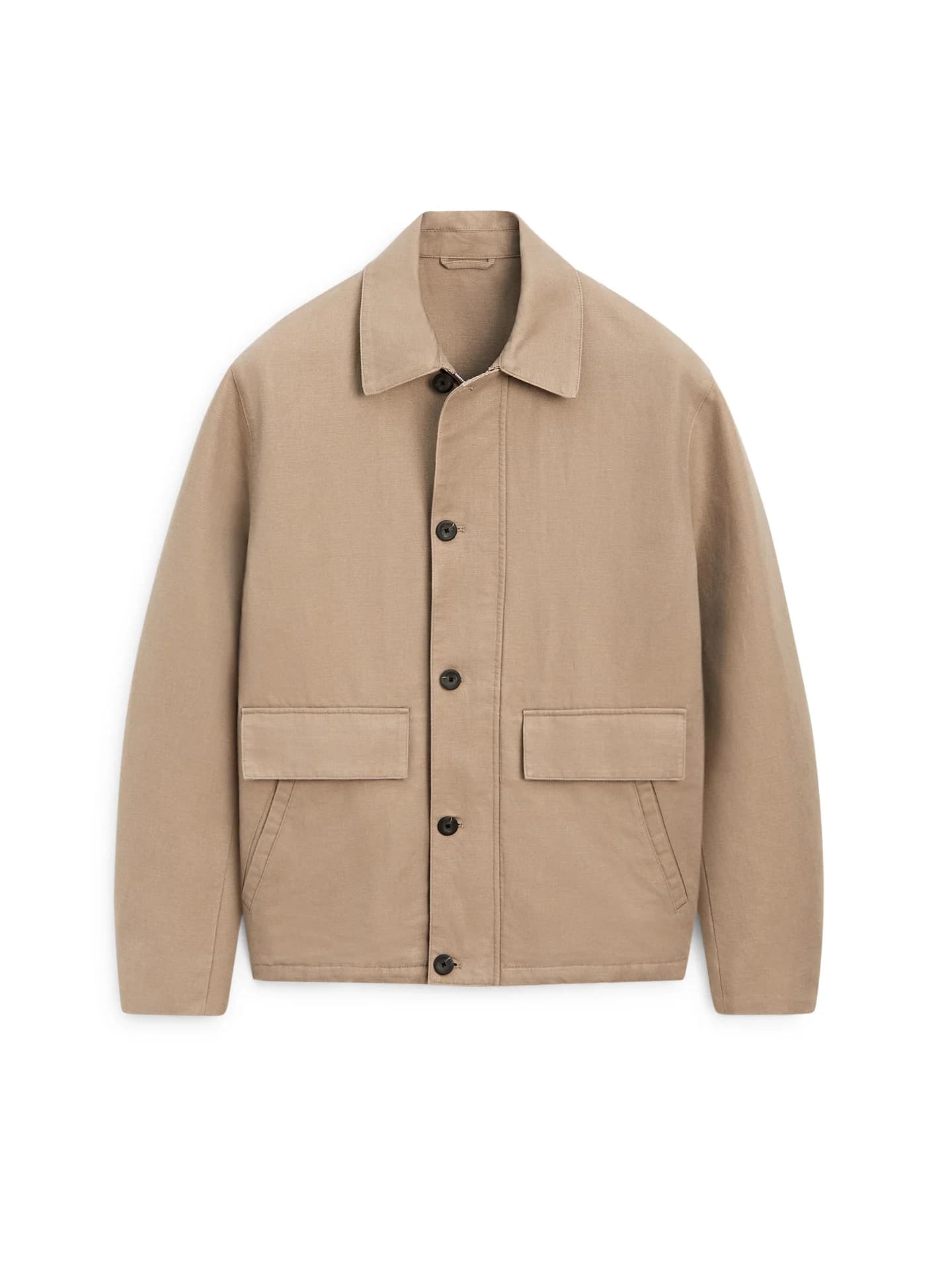 Льняной жакет с деталями