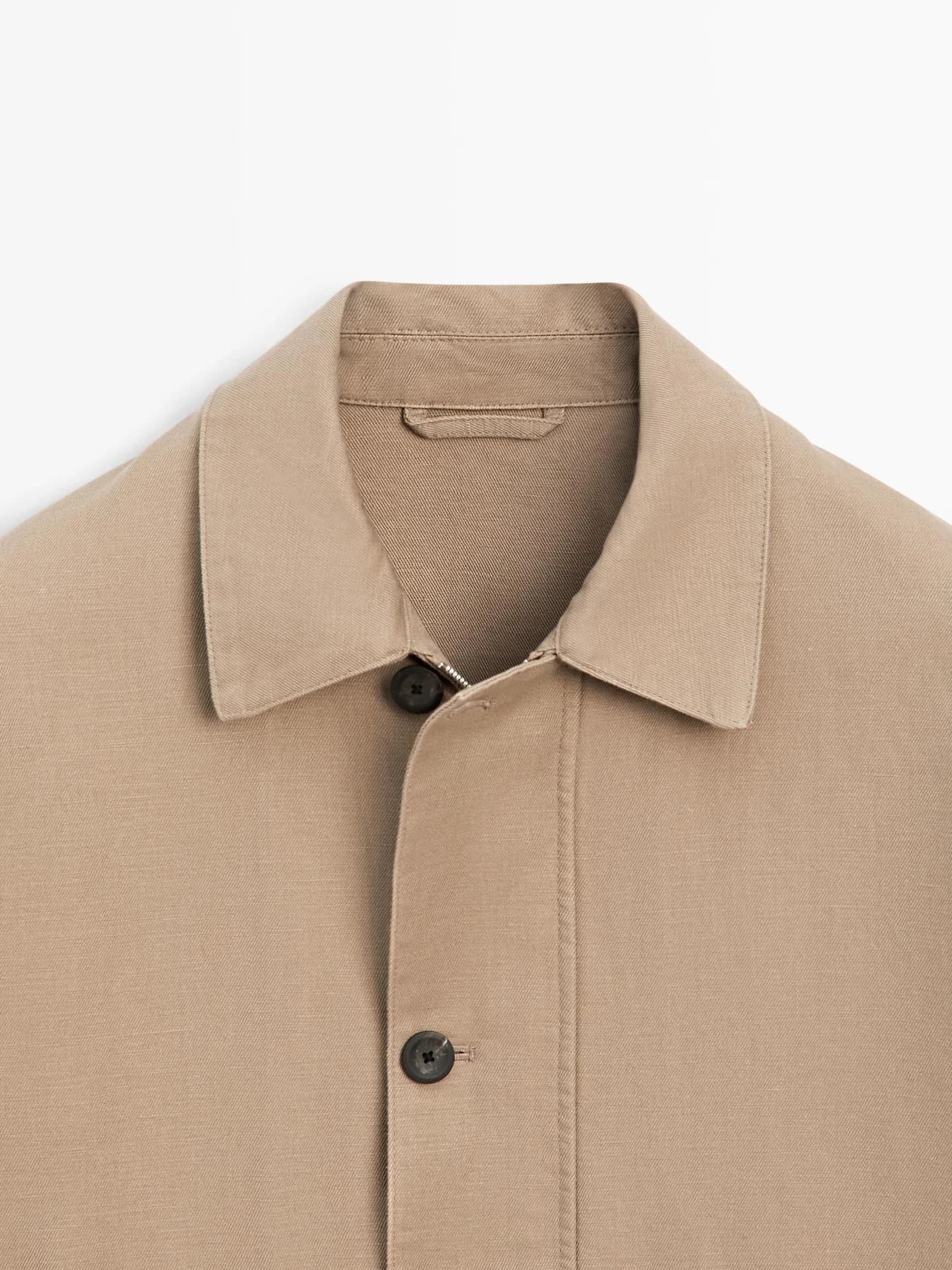 Льняной жакет с деталями - фото 6