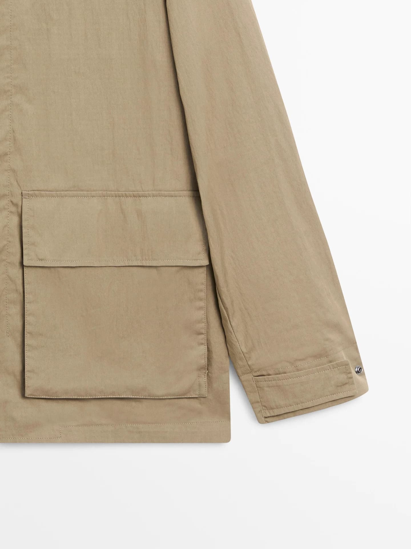 Парка из смесового хлопка с карманами - фото 5