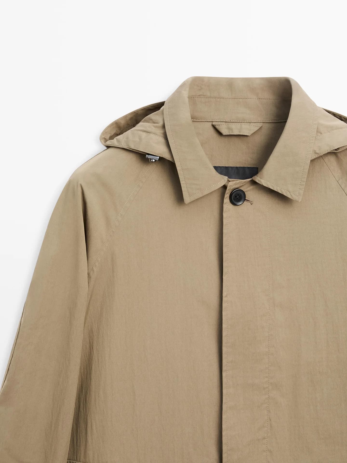 Парка из смесового хлопка с карманами - фото 7