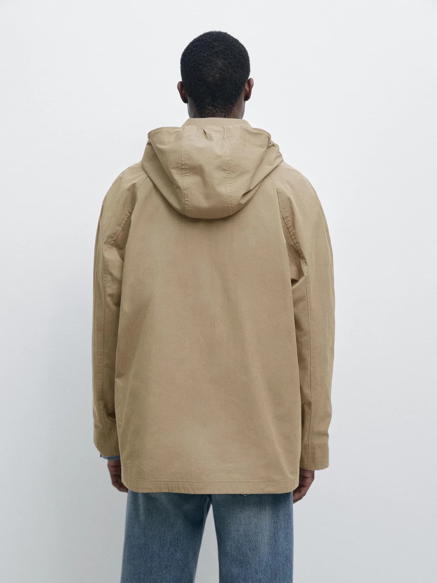 Парка из смесового хлопка с карманами - фото 9