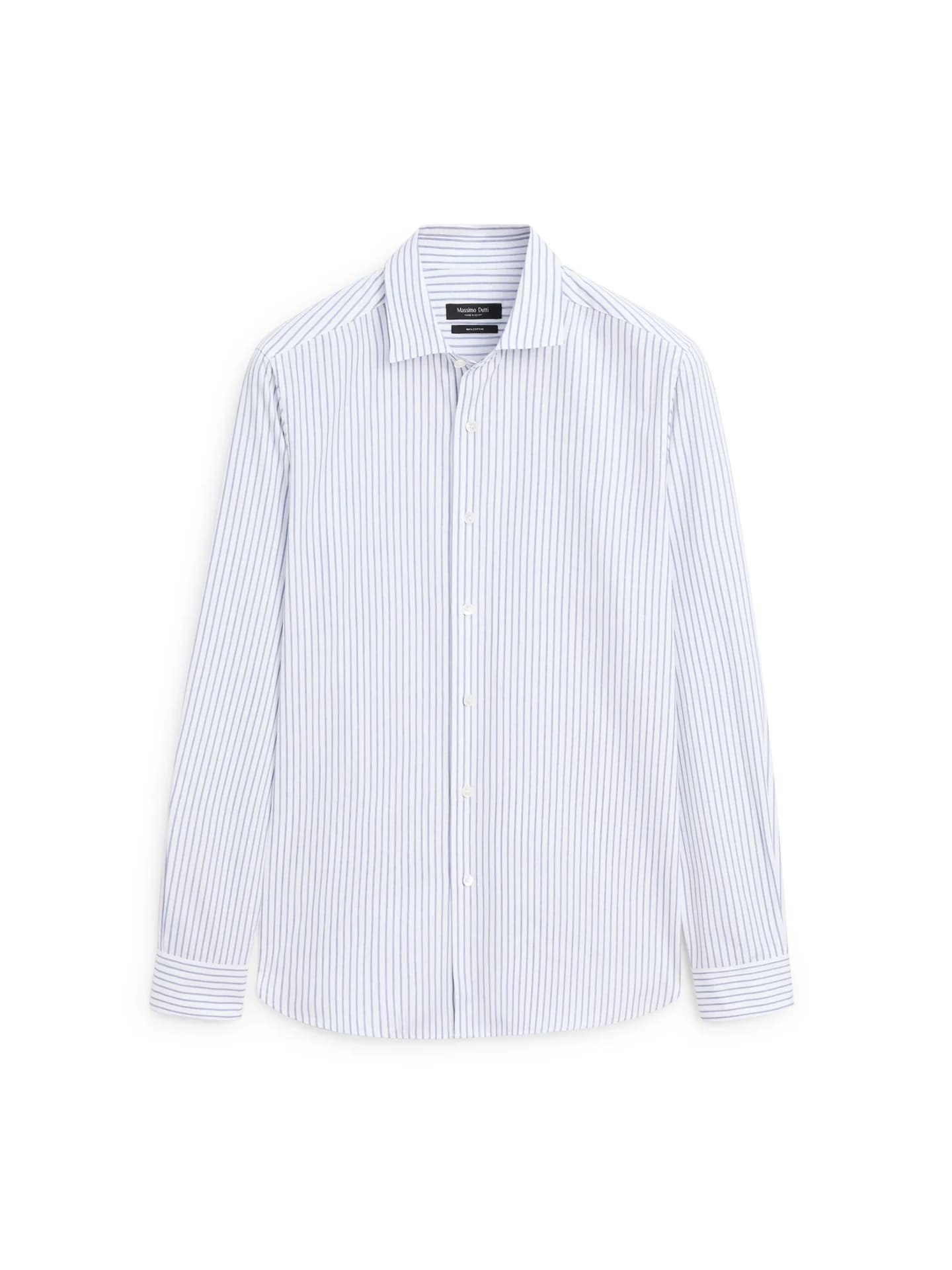 Полосатая рубашка обычного кроя - фото 8