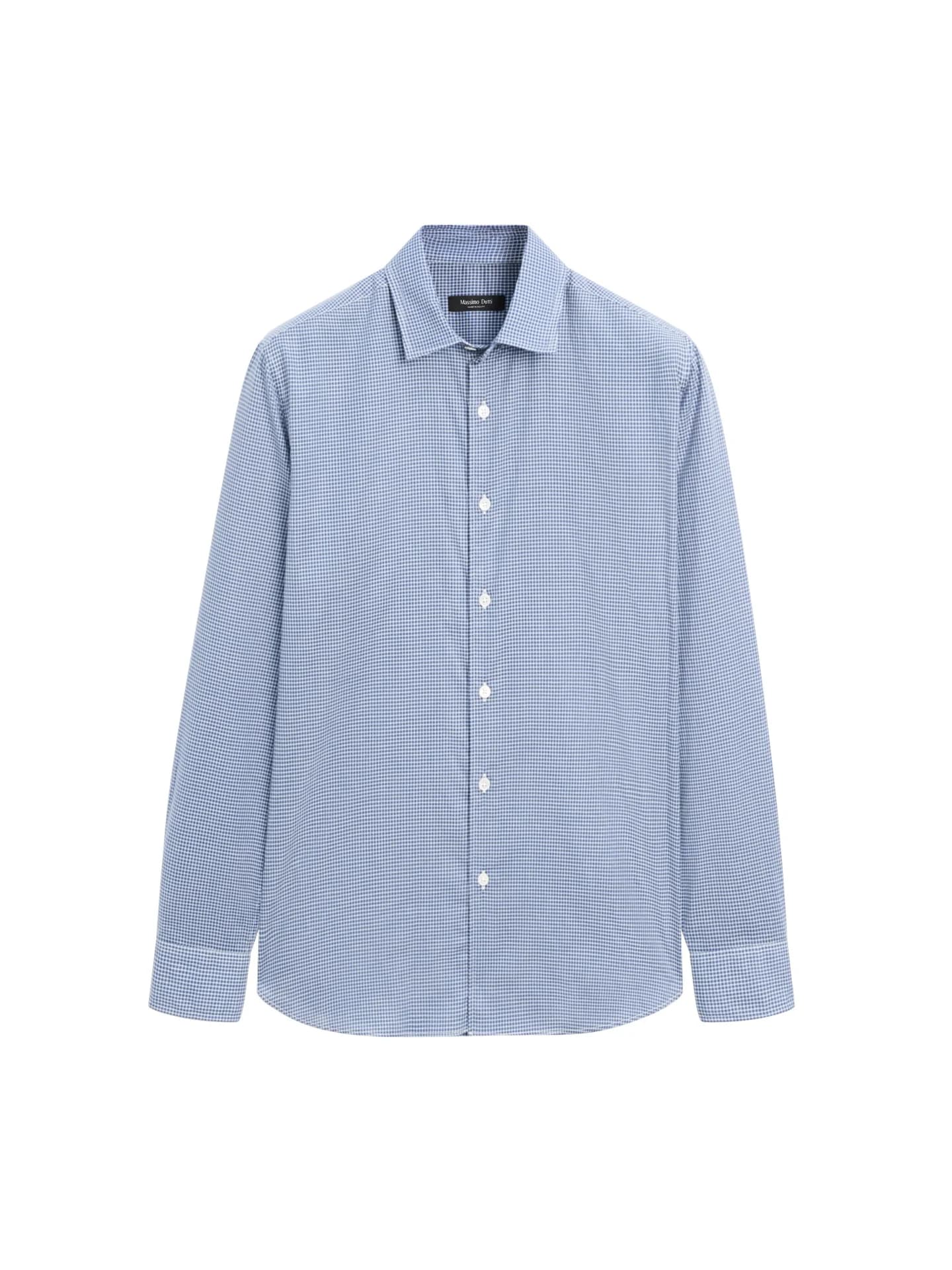 Рубашка стандартного кроя в клетку, 100 % хлопок. - фото 5