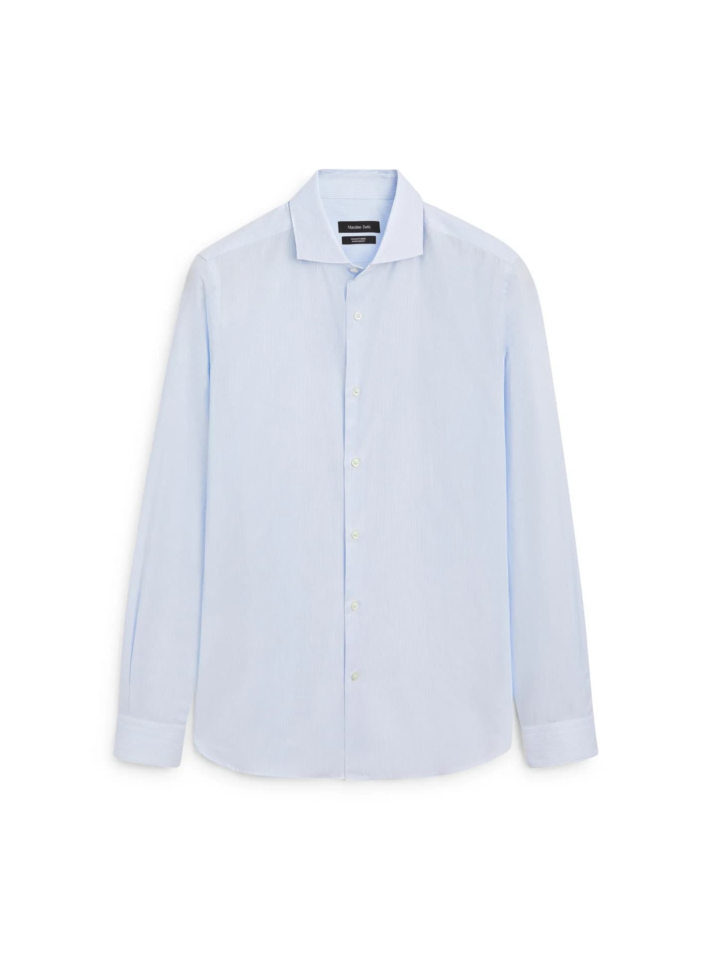 Рубашка приталенного кроя, 100% хлопок. - фото 6