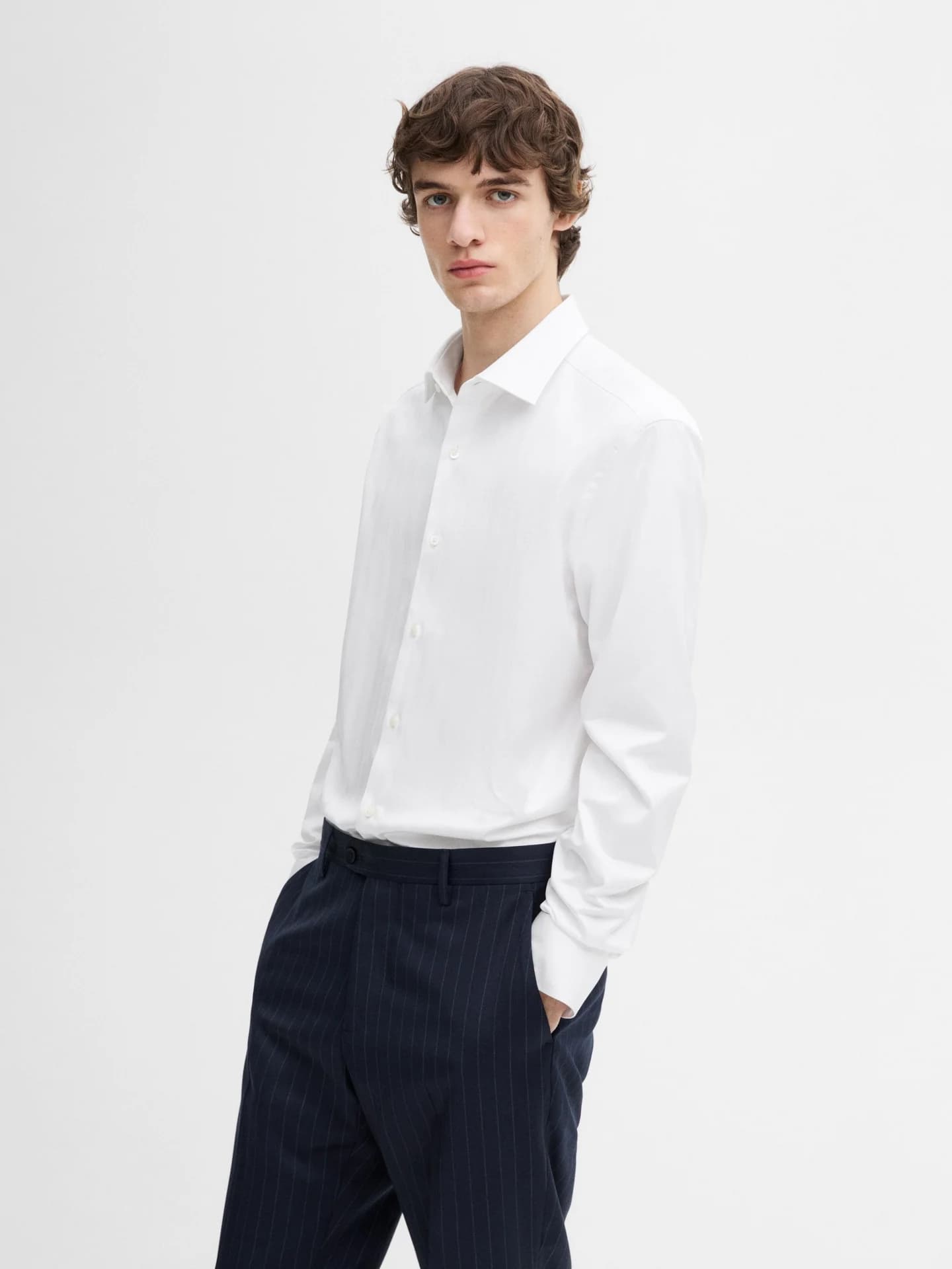 Тонкая рубашка из 100% хлопка. - фото 6