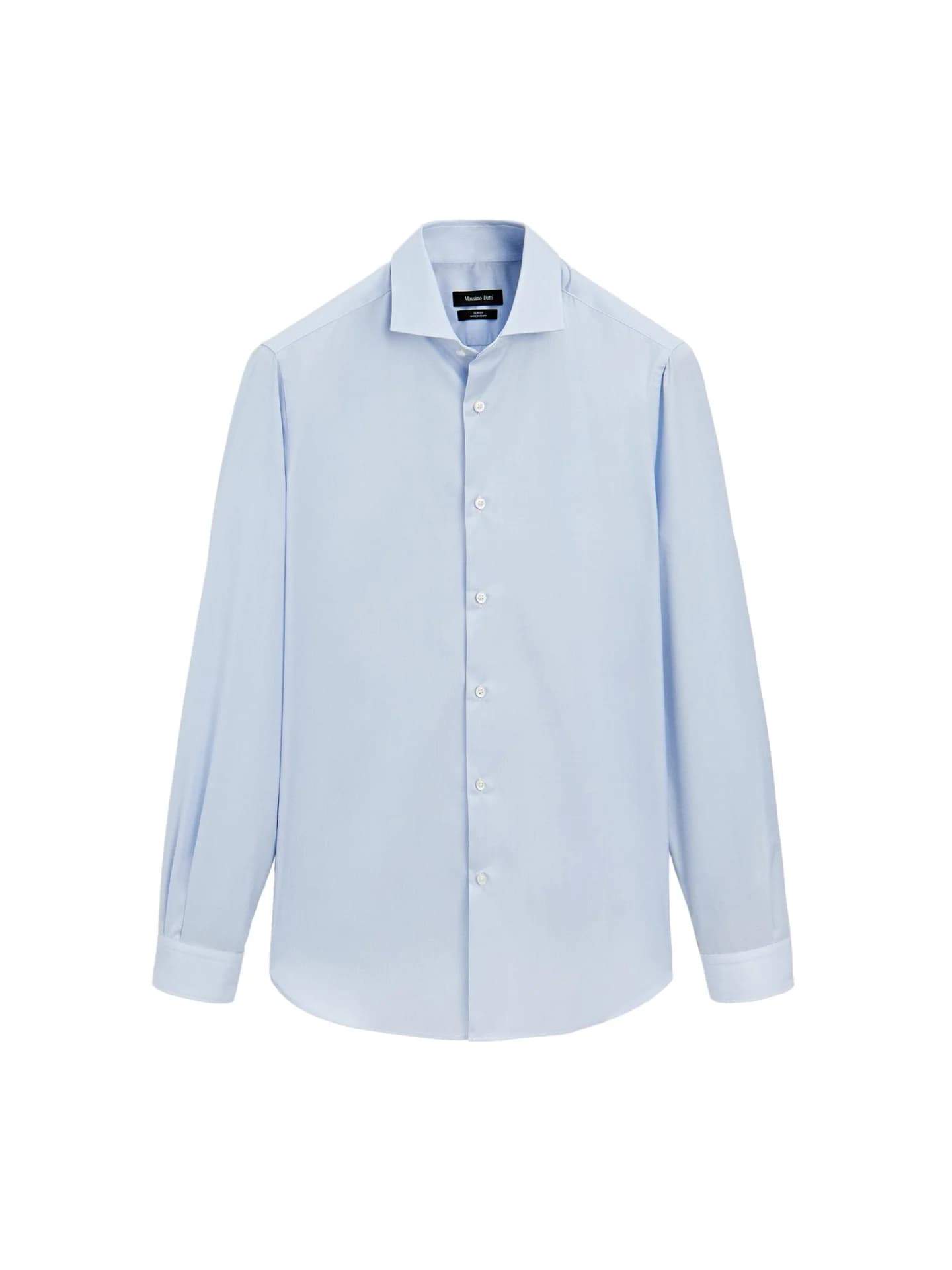 Узкая рубашка с микрополосками - фото 7