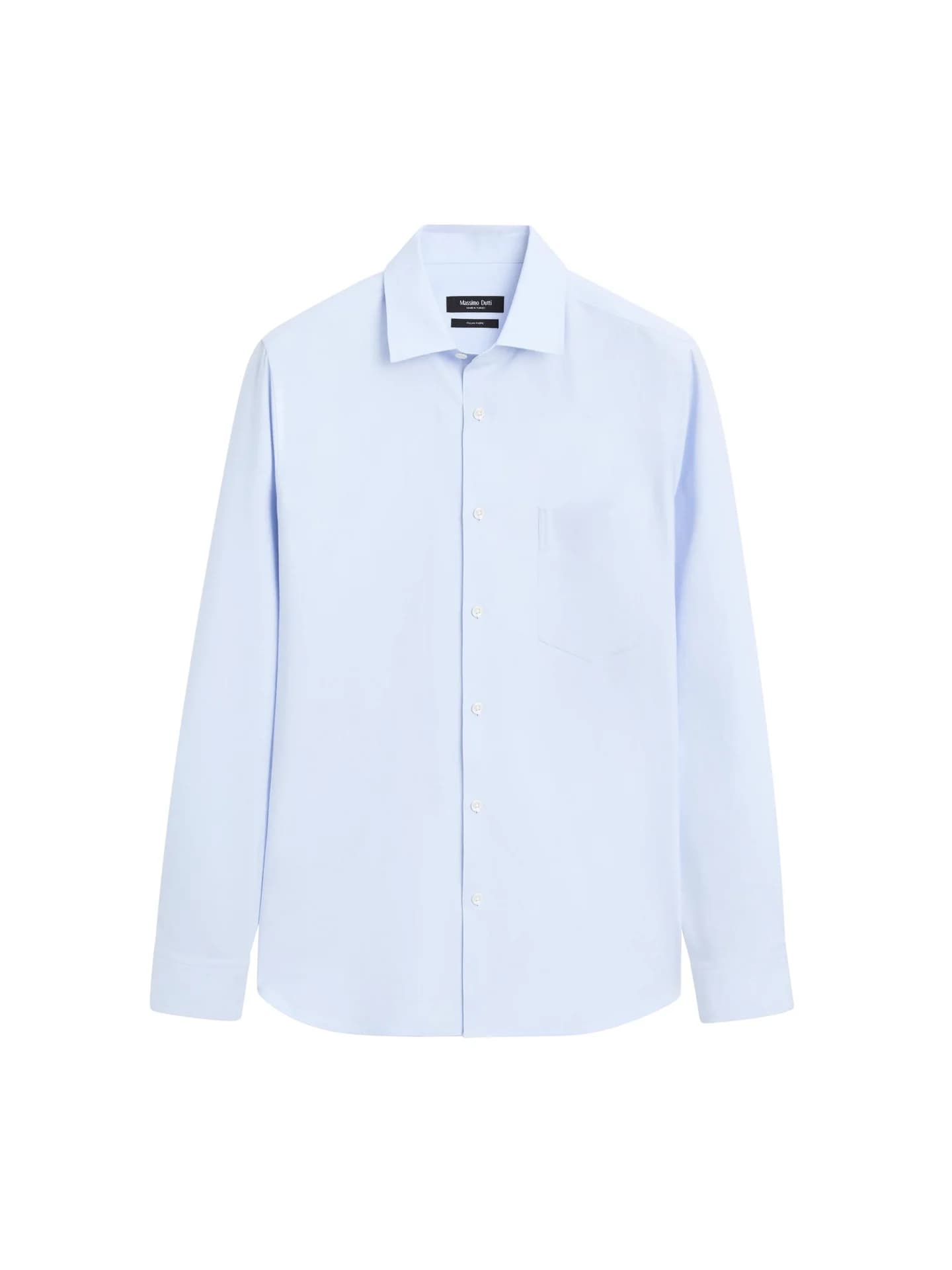 Комфортная рубашка из хлопкового твила