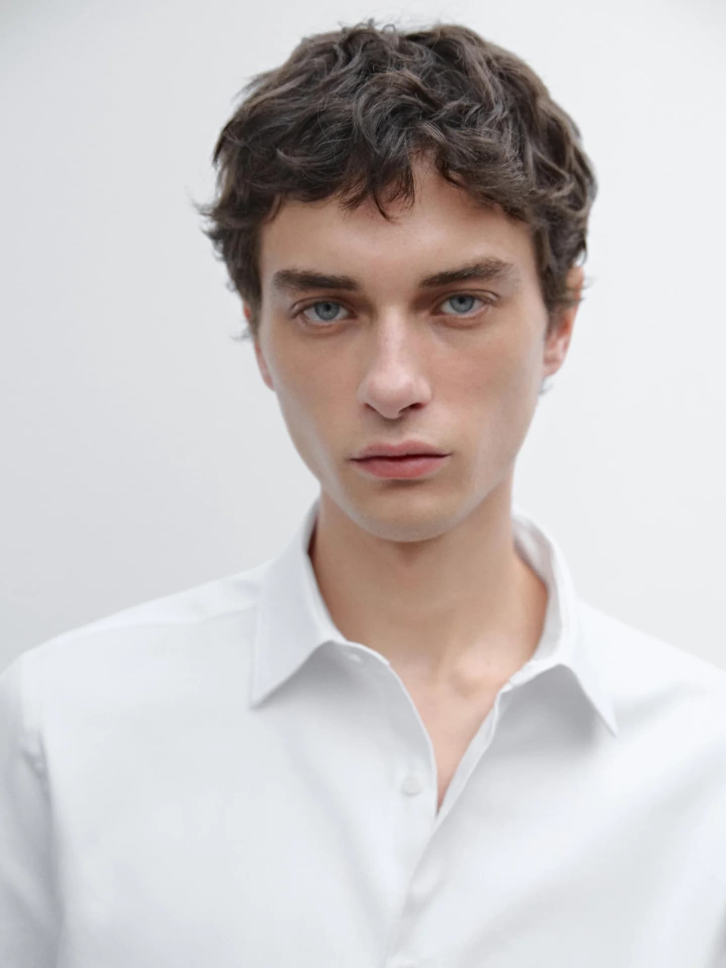 Рубашка-оксфорд приталенного кроя из 100% хлопка. - фото 5