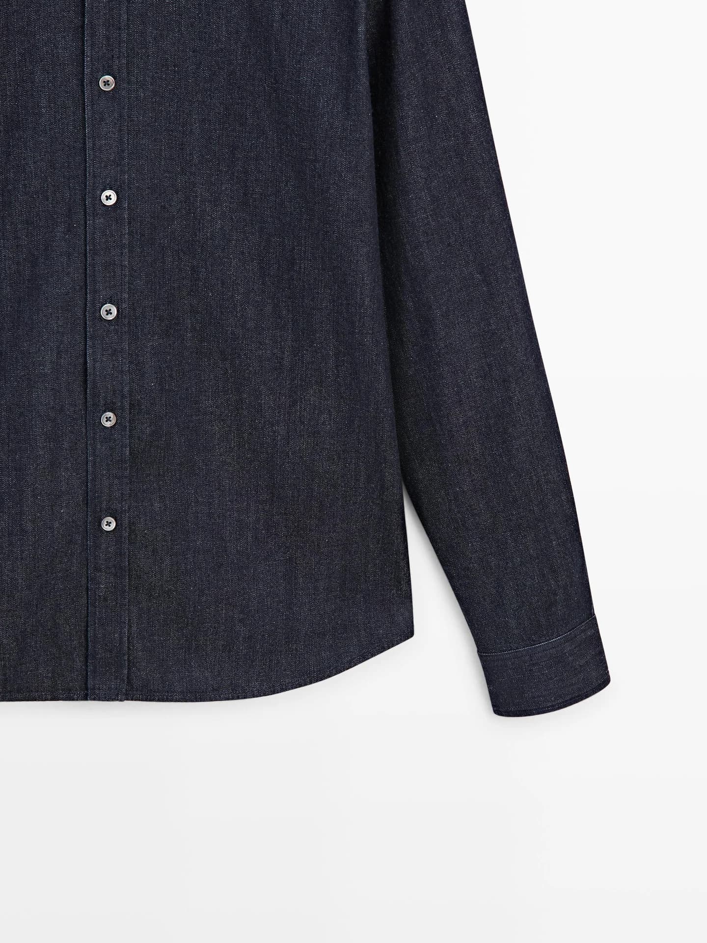 Джинсовая рубашка обычного кроя - фото 3