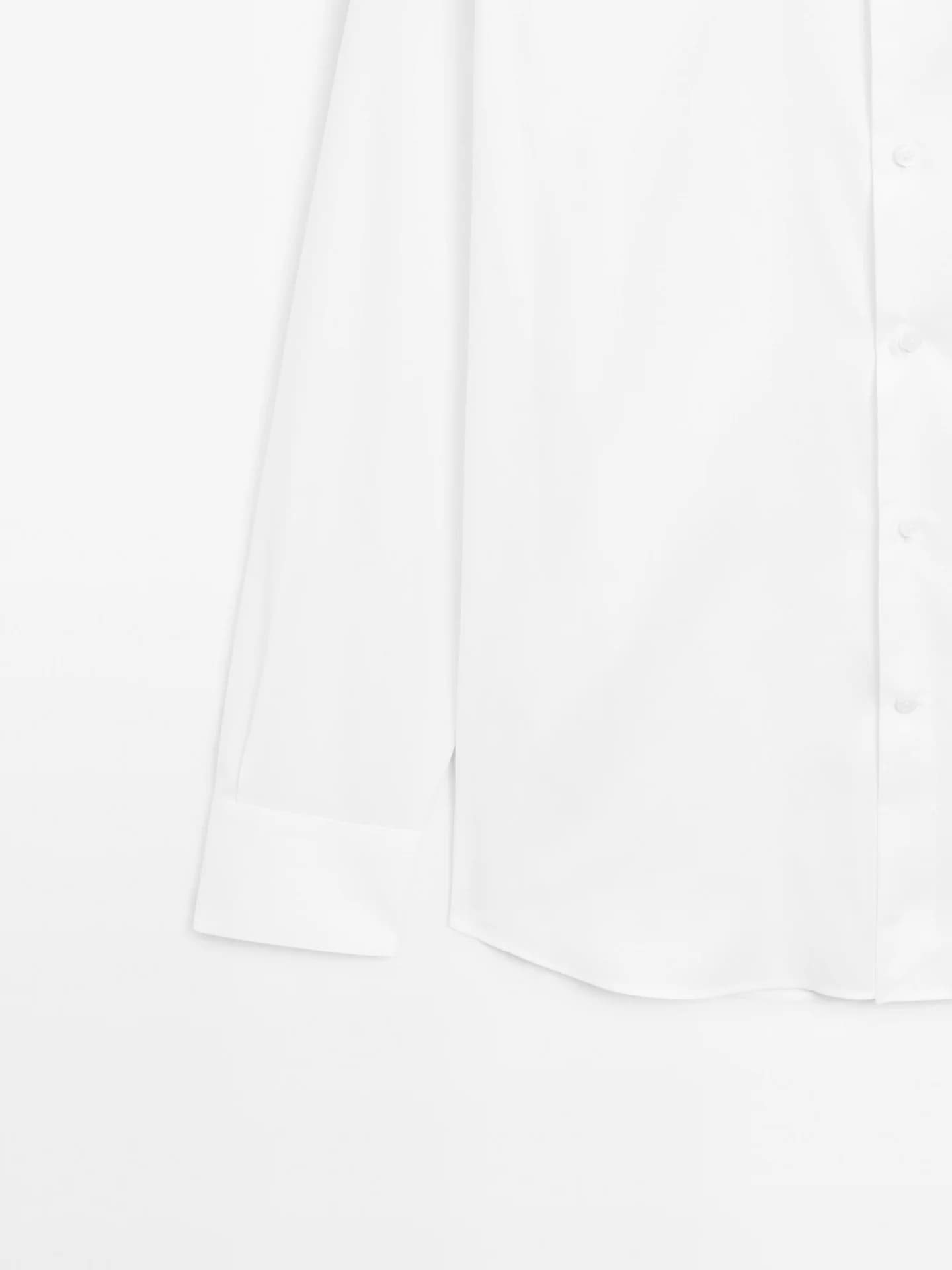 Рубашка стандартного кроя из 100% хлопка. - фото 4