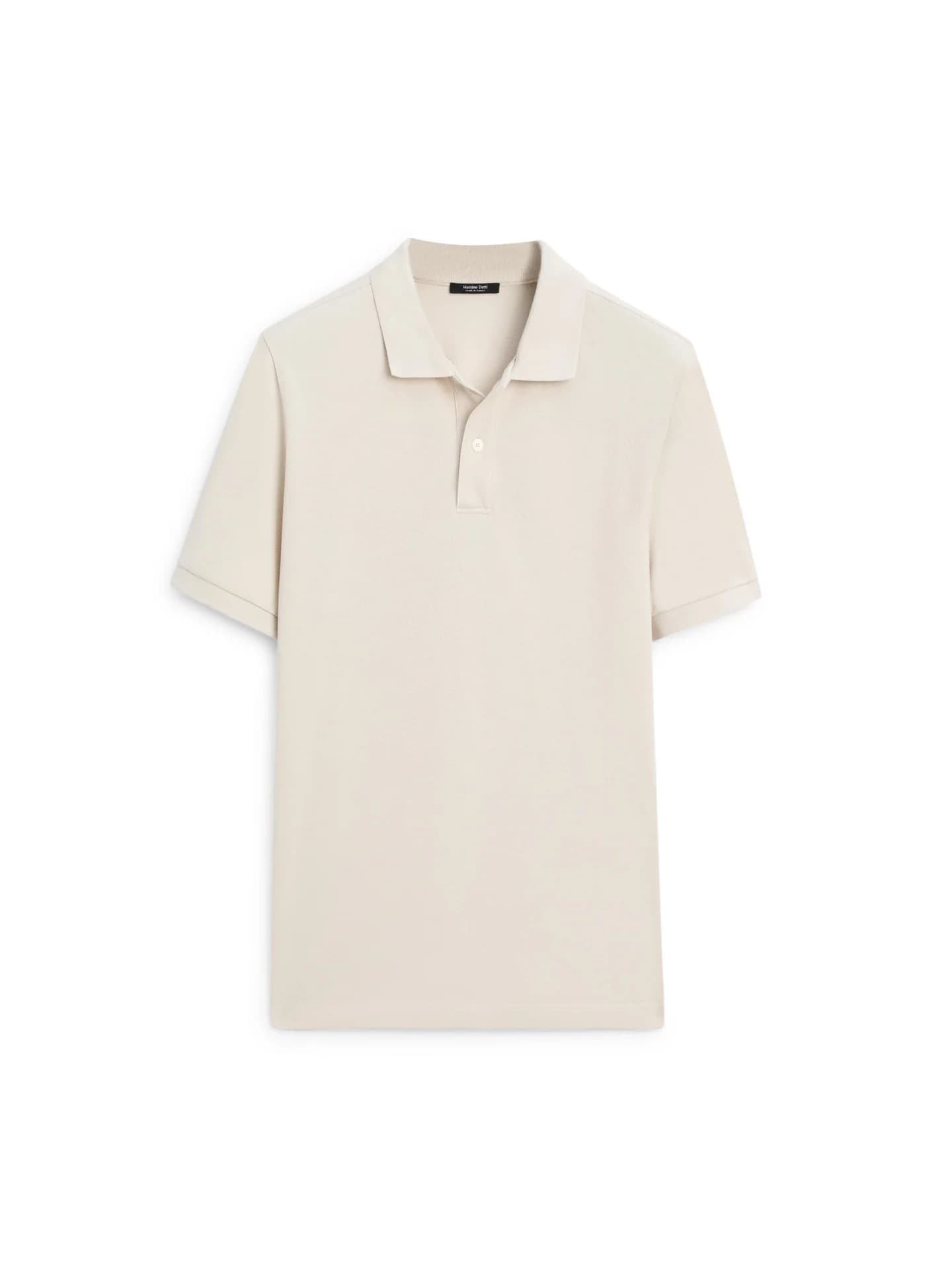 Хлопковая рубашка-поло с тонкой текстурой - фото 5