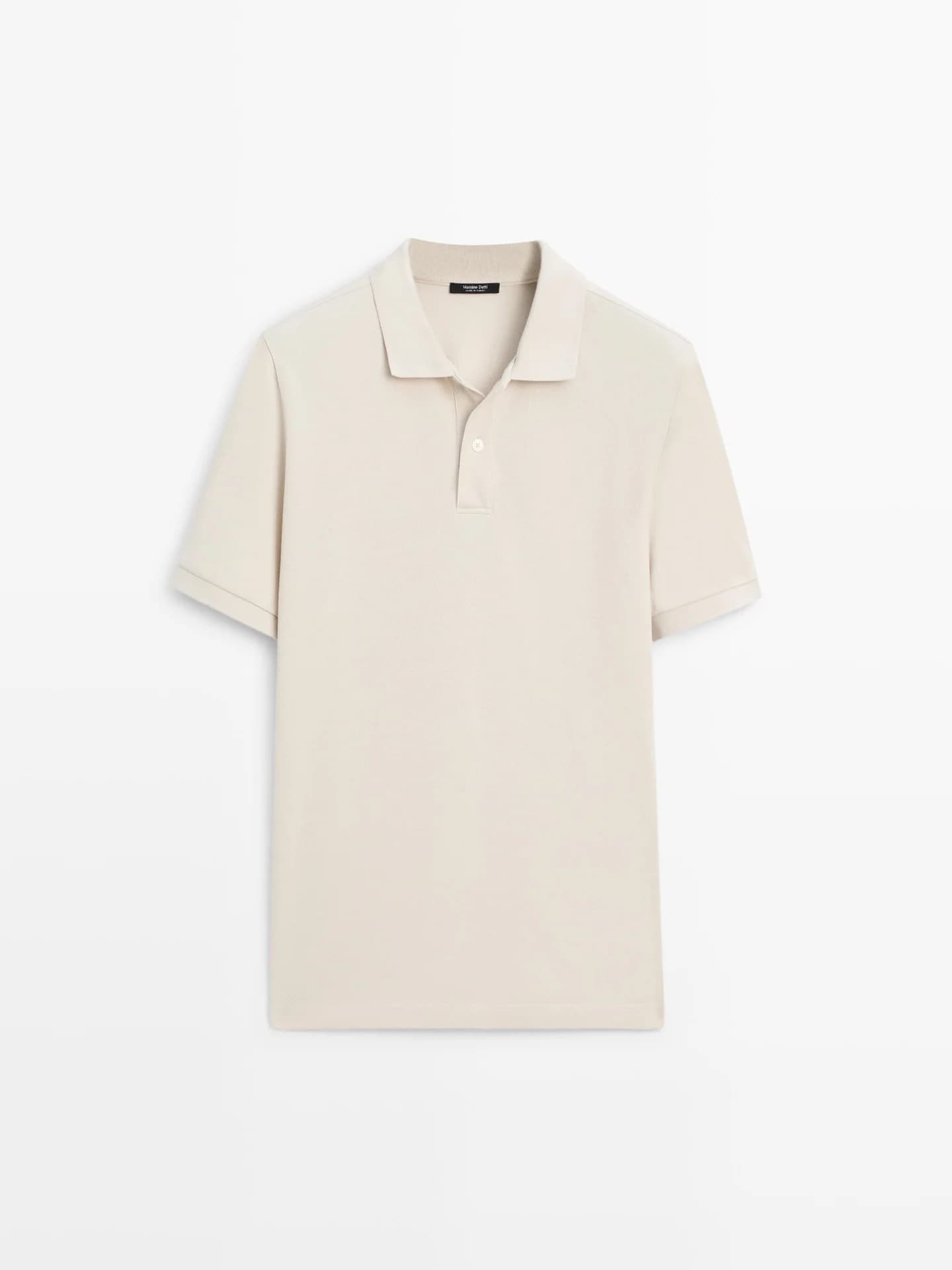 Хлопковая рубашка-поло с тонкой текстурой - фото 6