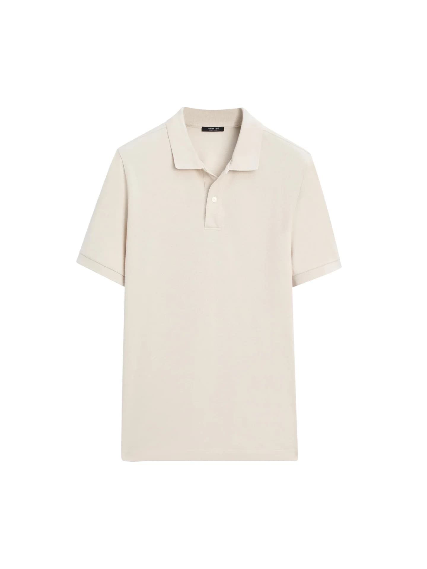 Хлопковая рубашка-поло с тонкой текстурой - фото 8