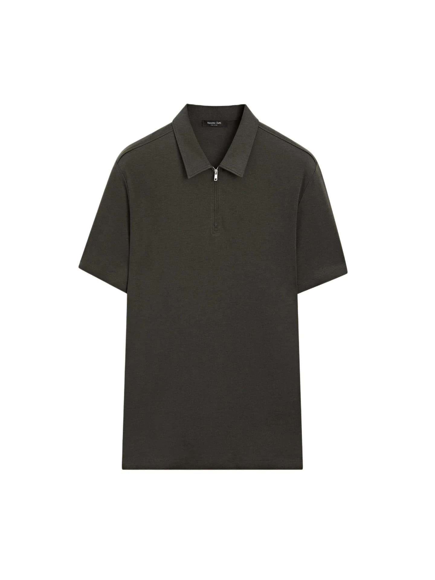 Рубашка-поло с короткими рукавами и молнией - фото 6