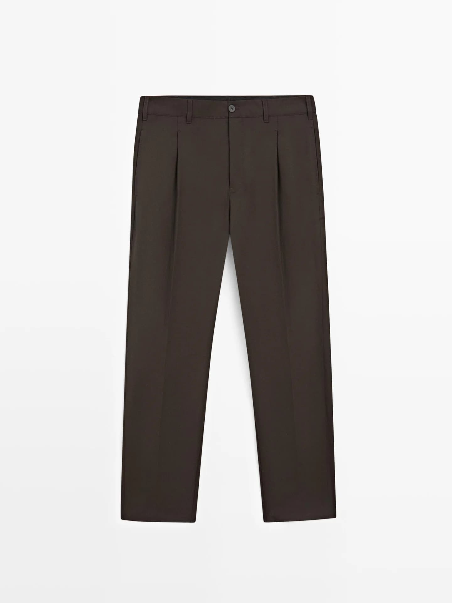 Брюки свободного кроя из прохладной смесовой шерсти. - фото 9