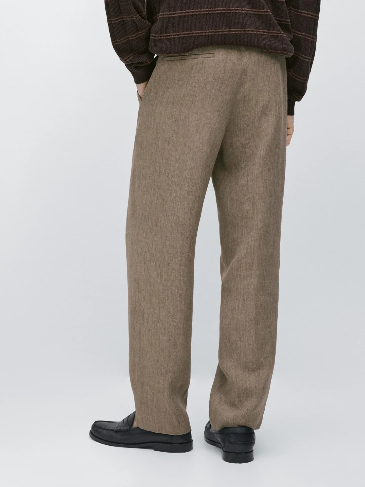 Льняные костюмные брюки - фото 3