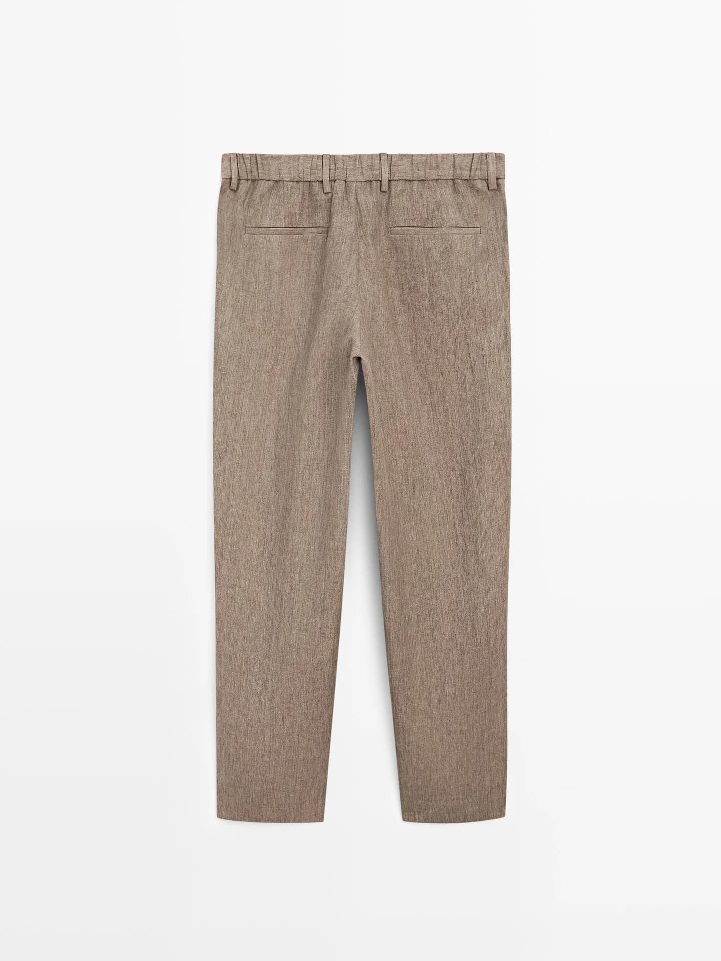 Льняные костюмные брюки - фото 7