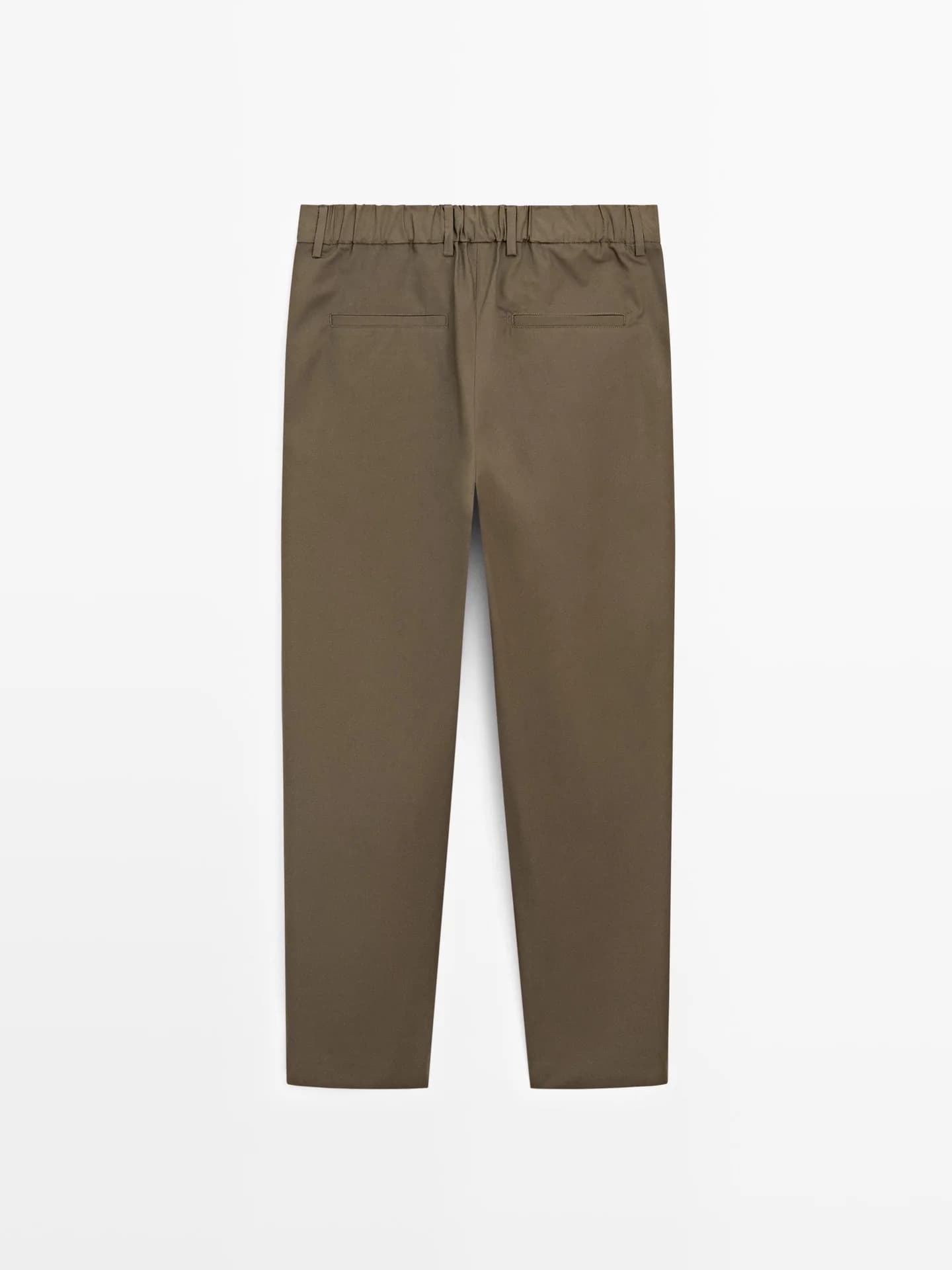 Хлопковые брюки с двойными складками - фото 3