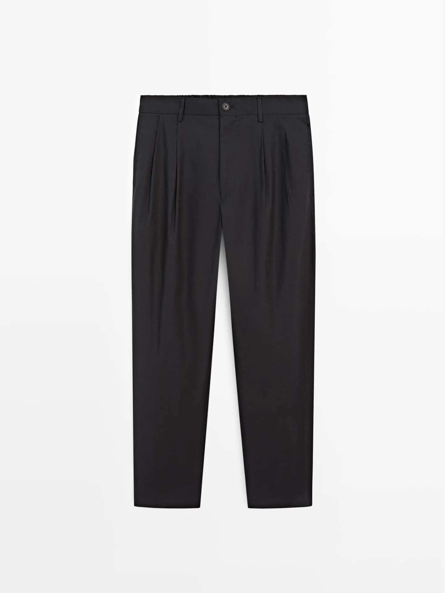 Хлопковые брюки с двойными складками - фото 10