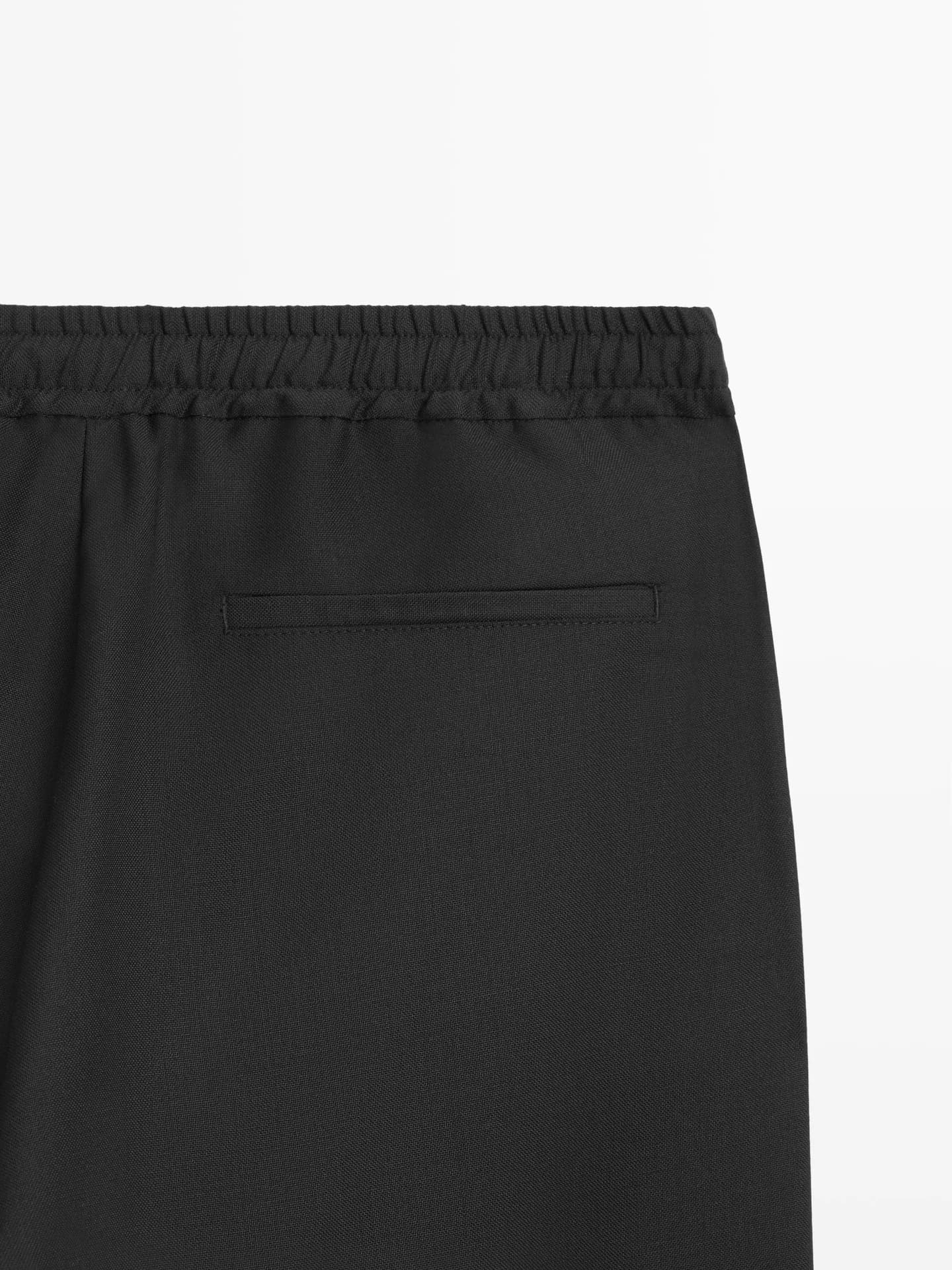 Брюки свободного кроя из шерсти - фото 3