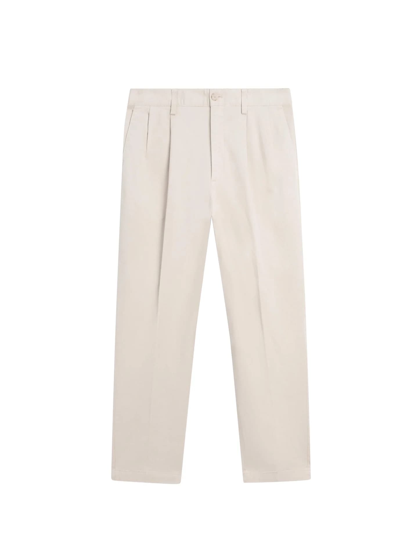 Брюки из смесового хлопка со складками - фото 9