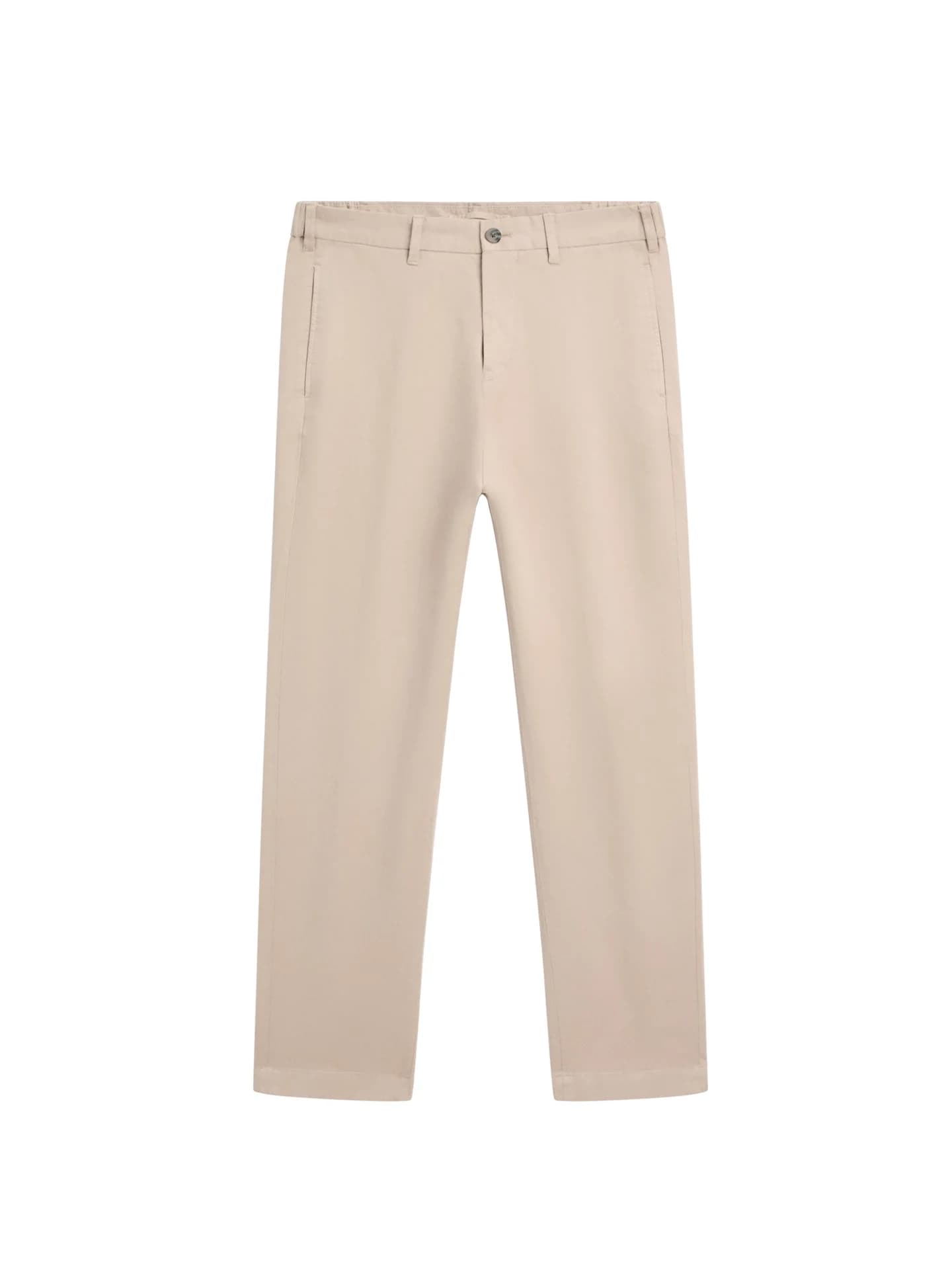 Узкие брюки из смесового хлопка. - фото 2