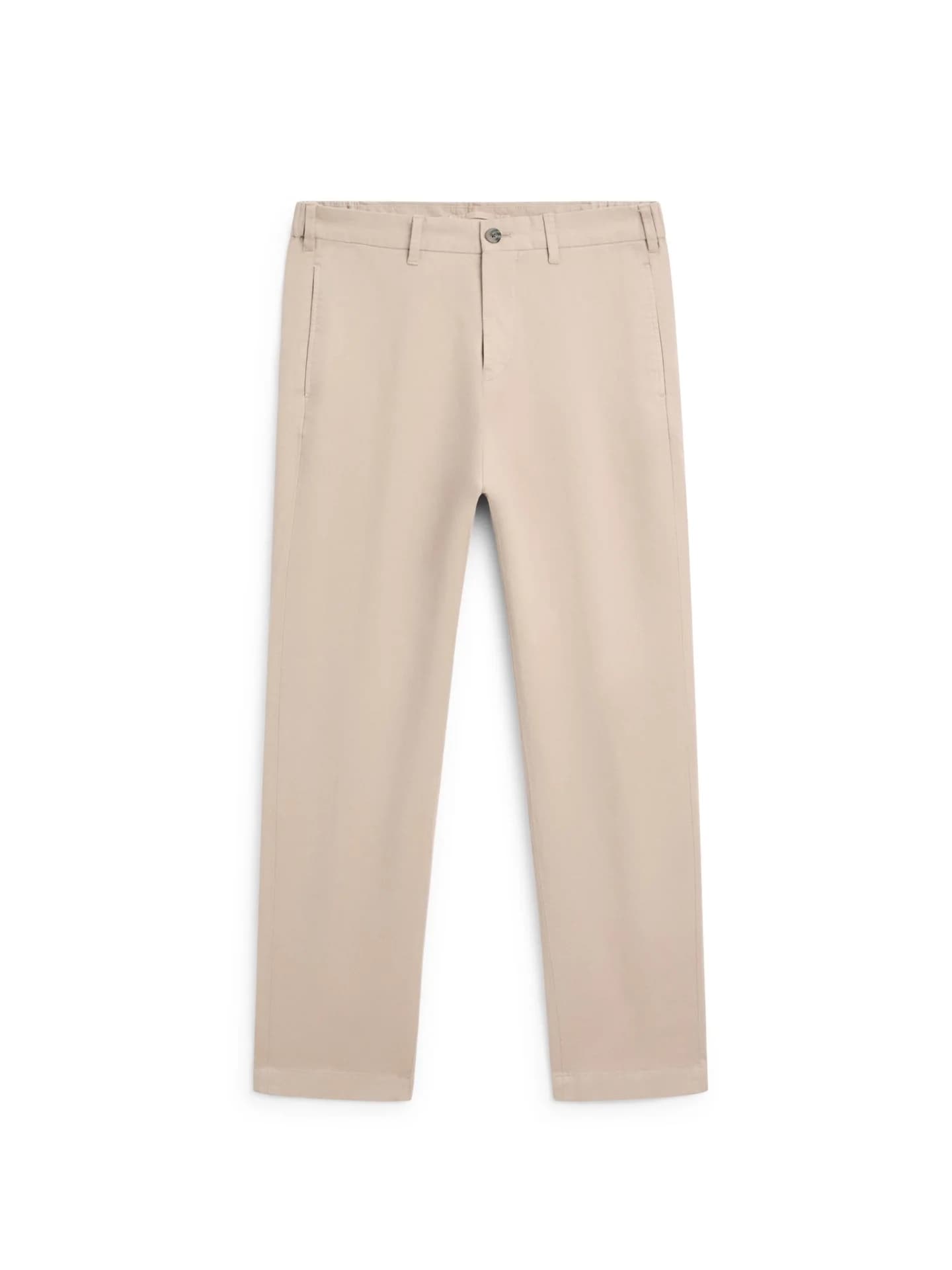 Узкие брюки из смесового хлопка. - фото 4