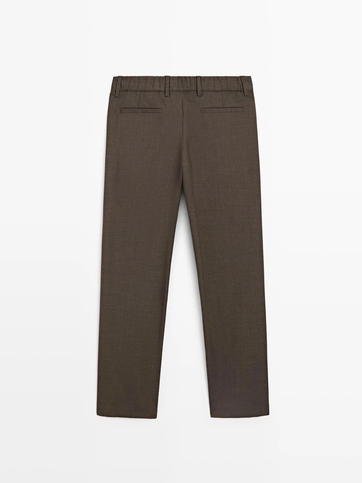 Шерстяные брюки со складками - фото 8