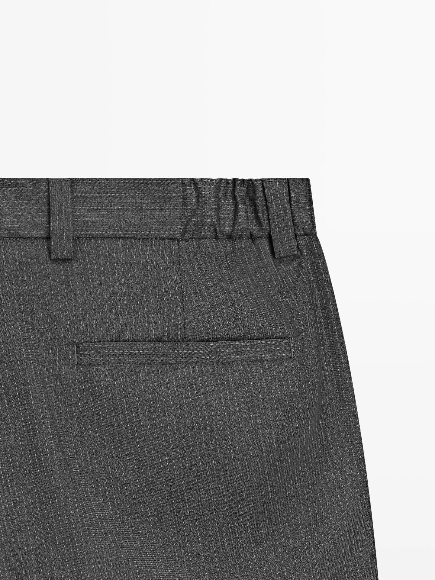 Брюки из смесовой шерсти со складками - фото 2