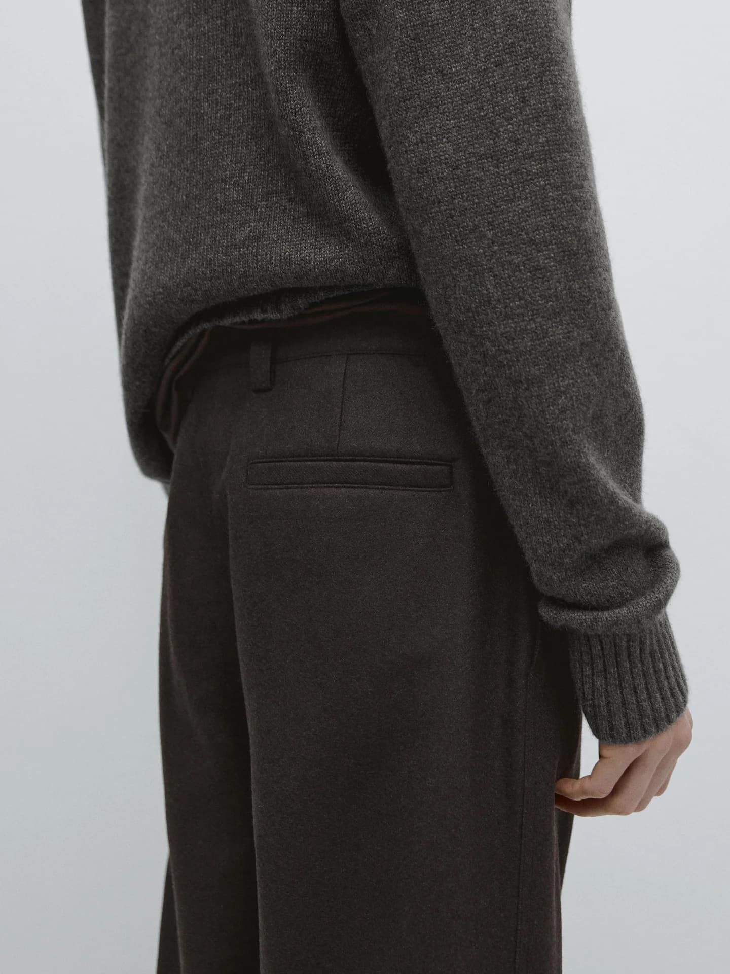 Брюки из смесовой шерсти Total Look - фото 4