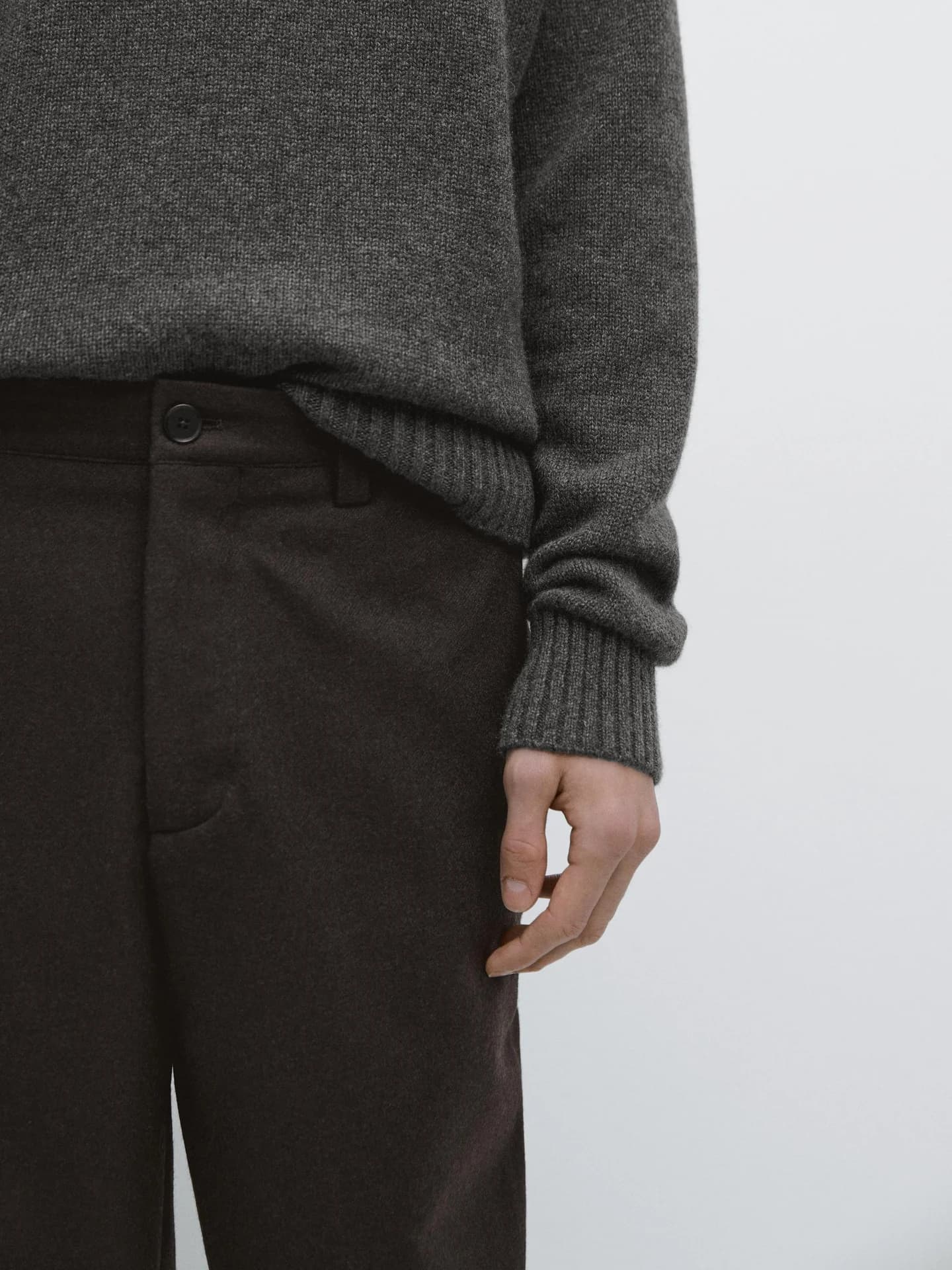 Брюки из смесовой шерсти Total Look - фото 5