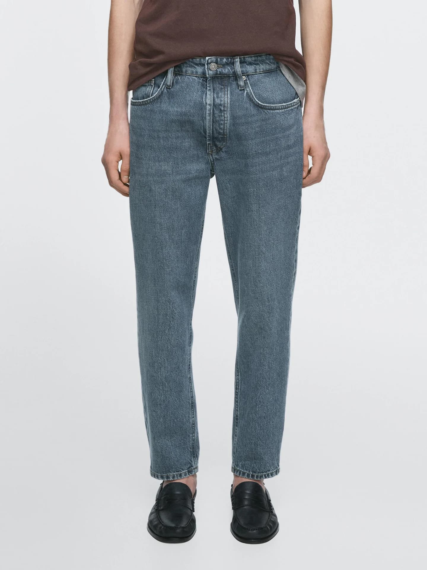 Узкие укороченные джинсы - фото 10